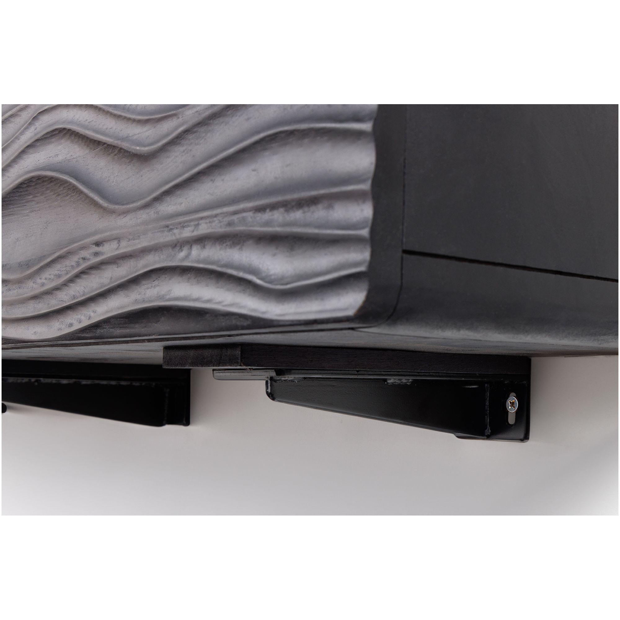 TV Wandmöbel hängend Wave Mangoholz schwarz 160
