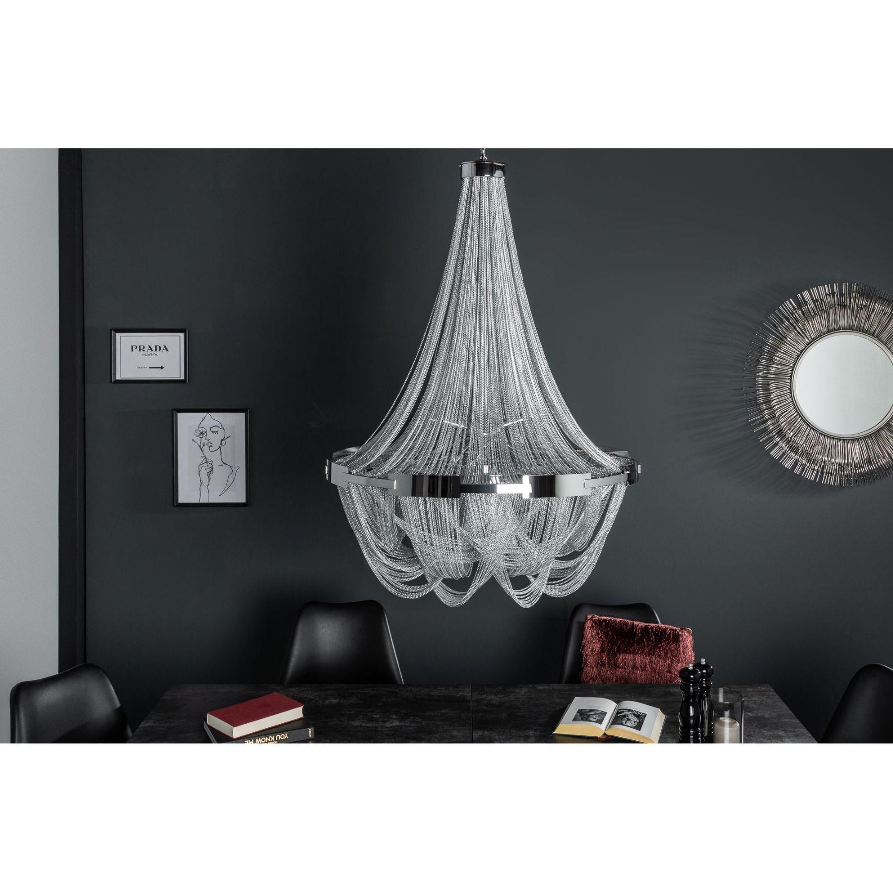 Kronleuchter Castle Crystal silber 50x50