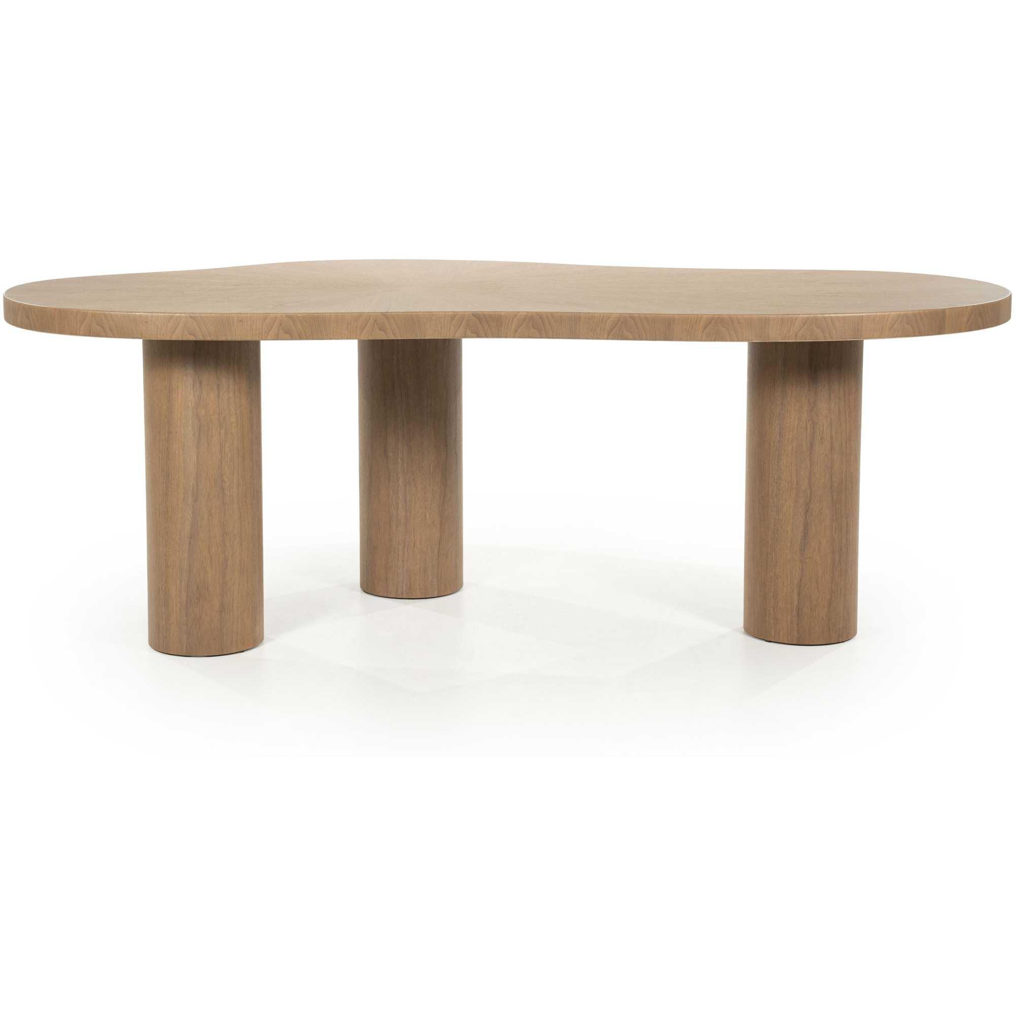 Esstisch Holztisch organisch Charlie Walnussfurnier natur 215x110
