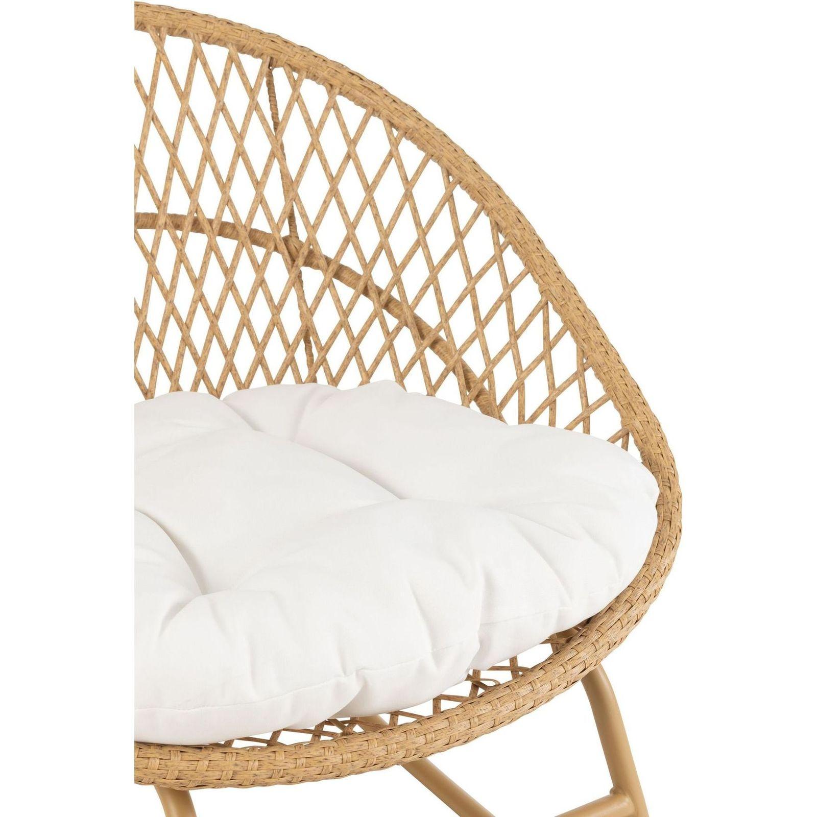 Garten Schaukelsessel Paya Rattan beige