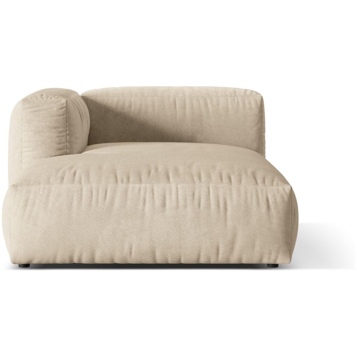 Chaise Longue Martina 176x120x75 - Ausrichtung: links - Bezug: Velvet (Vogue), Light Beige