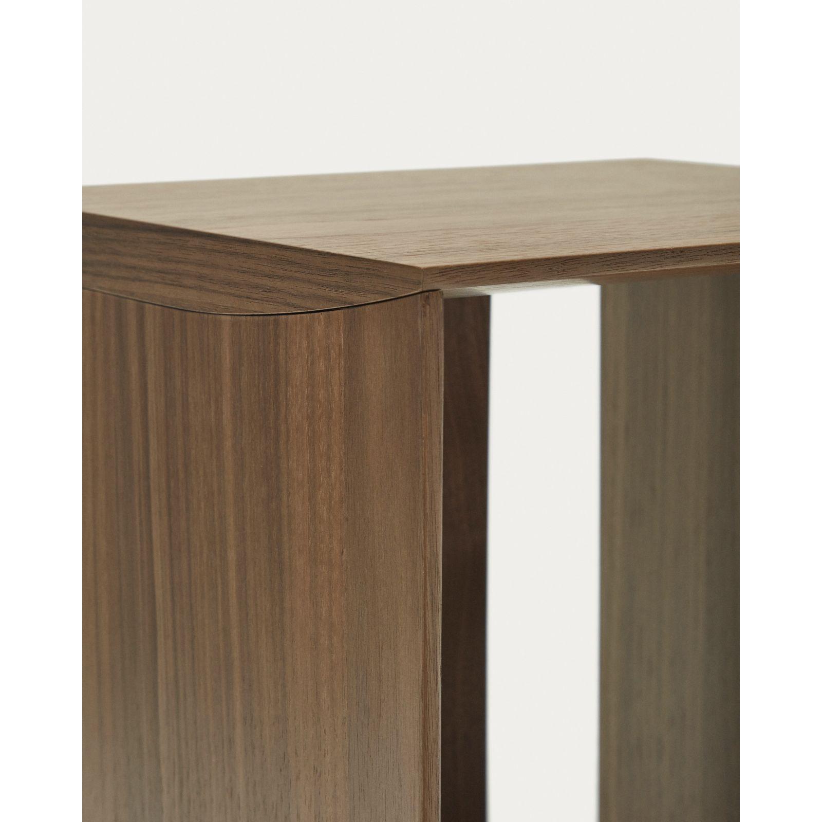 Litto kleines Regalmodul aus Nussholzfurnier 34 x 38 cm
