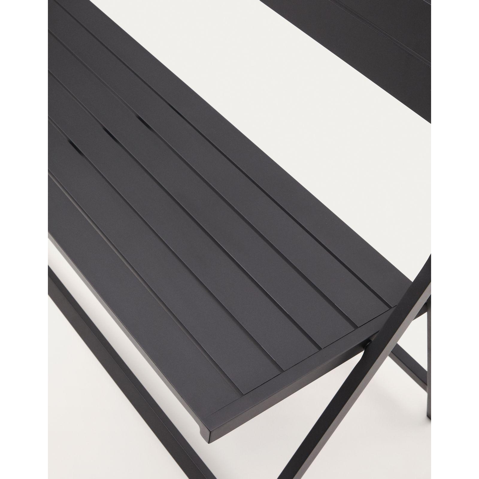 Gartenbank klappbar Torreta Aluminium dunkelgrau 120