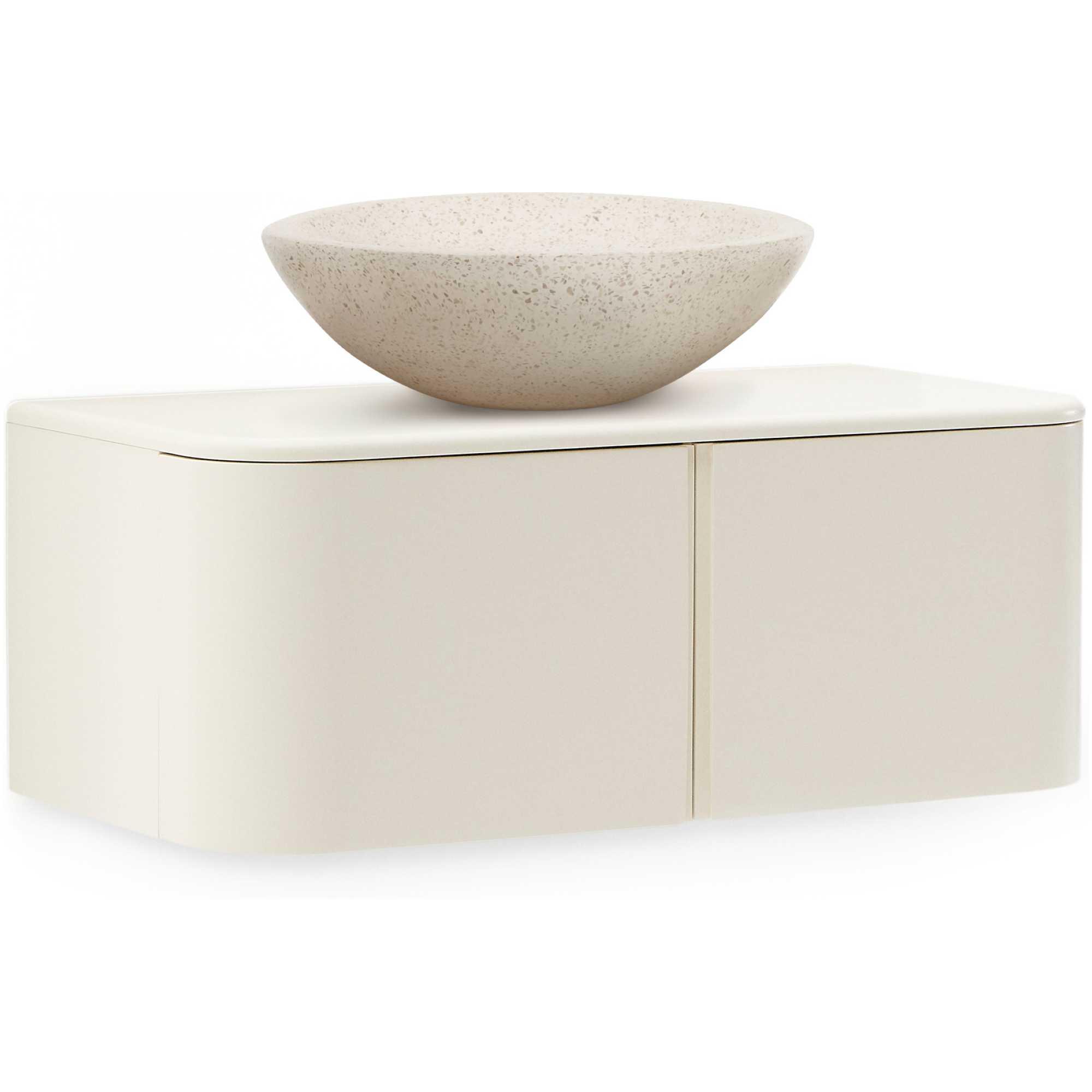 Badezimmermöbel Salaya Eschenschichtholz beige 90x45