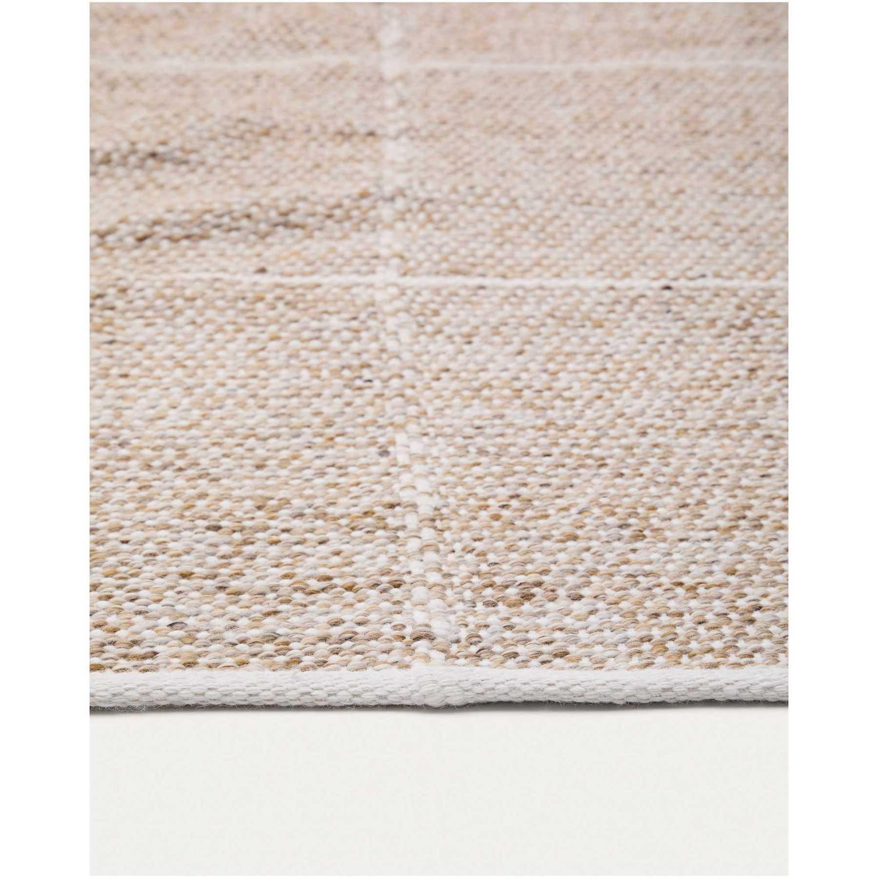 Gartenteppich Outdoor Nalian 100% PET kariert beige 200x300