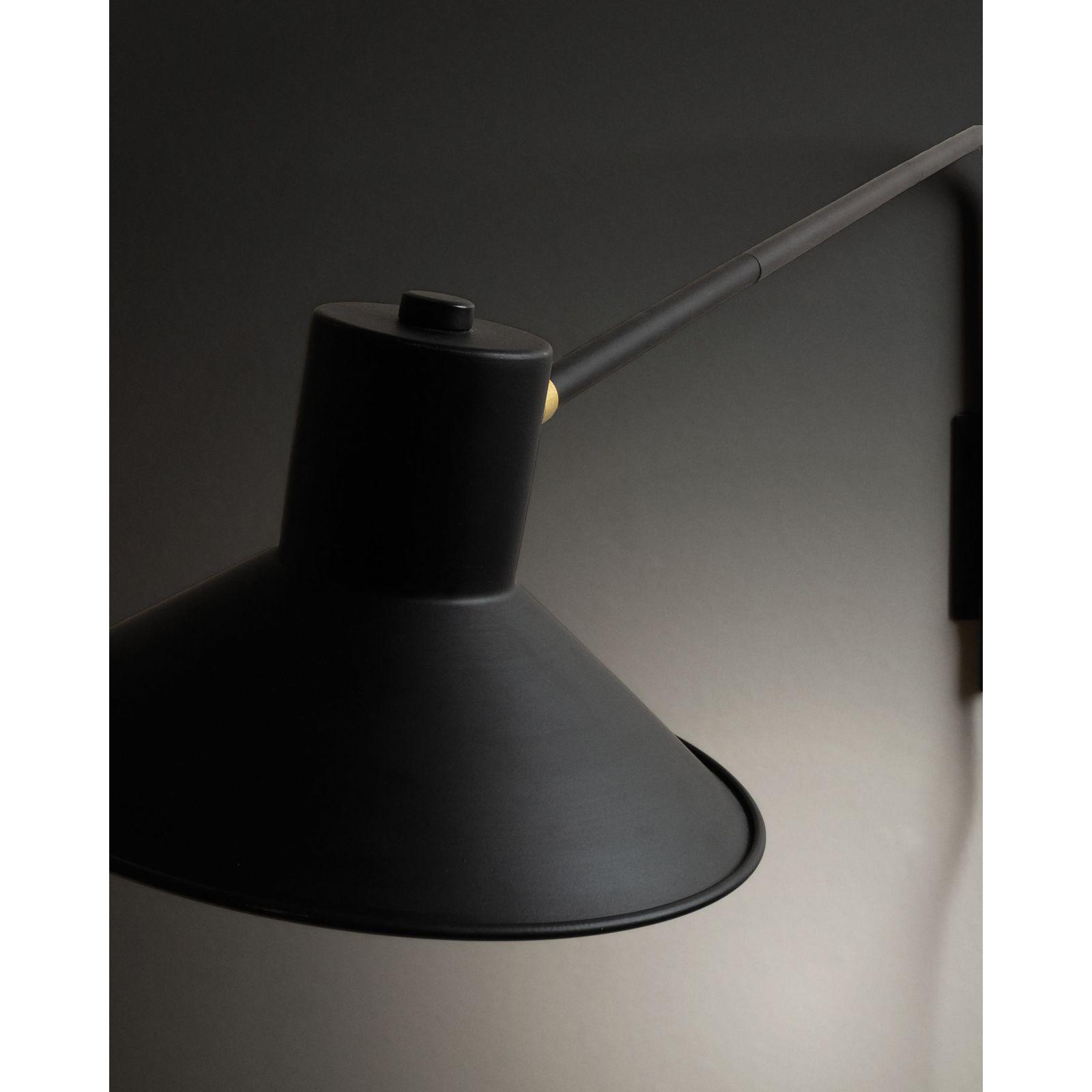 Wandleuchte Aria Metall schwarz 86cm
