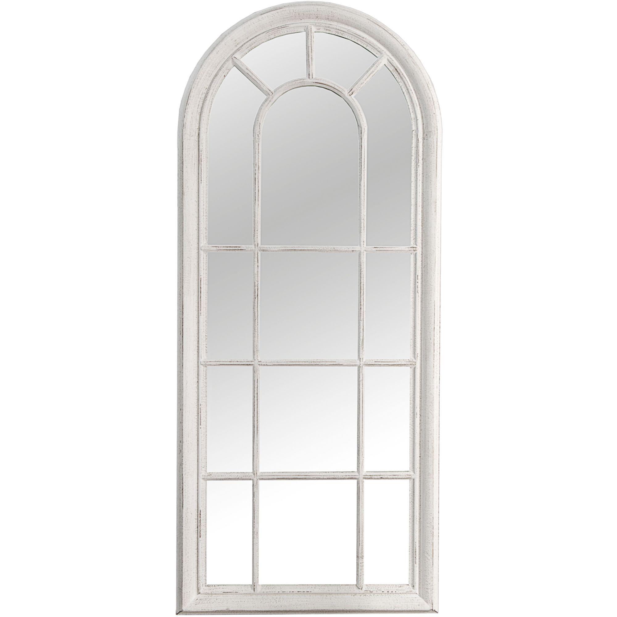 Wandspiegel Standspiegel Fenster Castle 140x60 Shabby Chic weiss