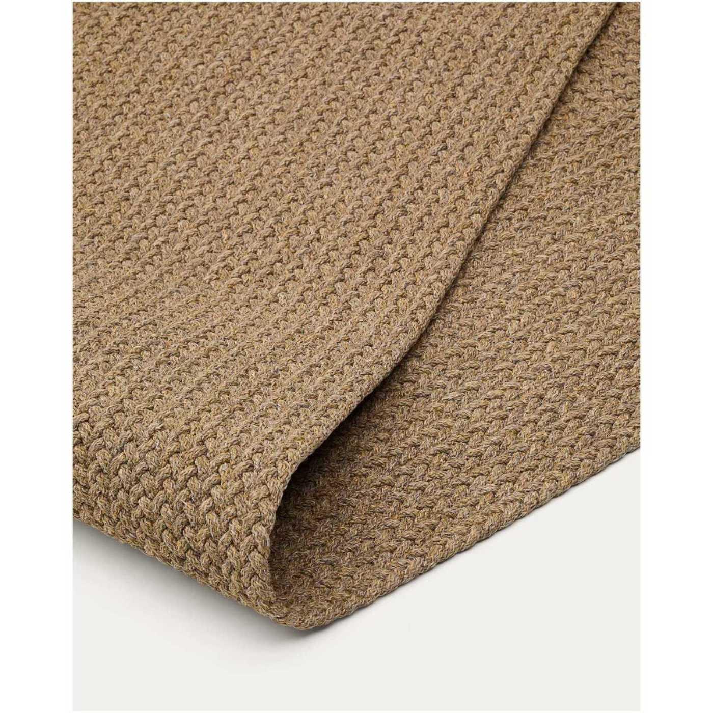 Gartenteppich rechteckig Despas aus synthetischen Fasern beige 160x230