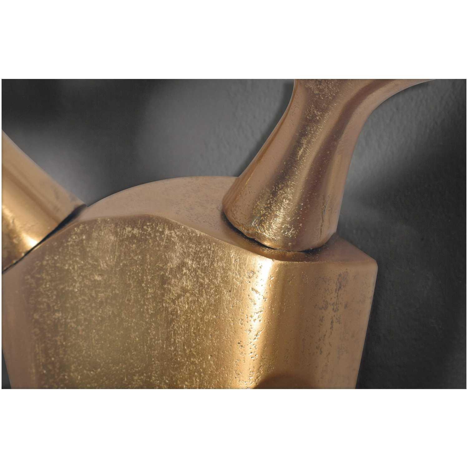 Wanddekoration Antler Aluminium gold 98cm