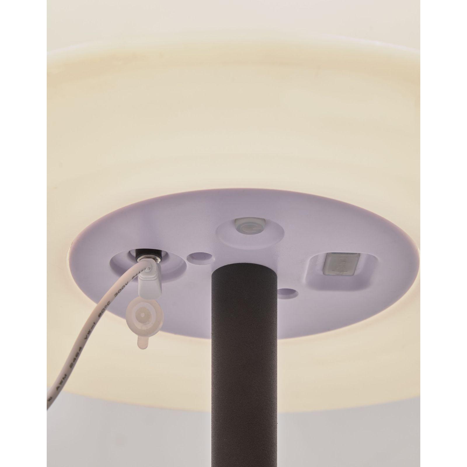 Garten Tischlampe Amy LED weiss-schwarz