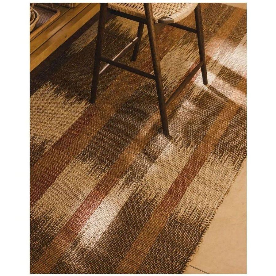 Teppich Domira aus Jute mit mehrfarbiger Ikat-Grafik 200x300