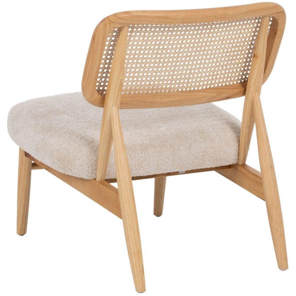 Holzsessel mit Sitzkissen Wienergeflecht natur