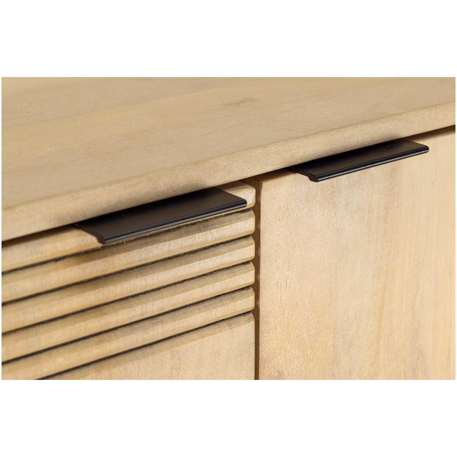 Barschrank mit Sockel ArtDeco Mangoholz weiss gekälkt 95x141