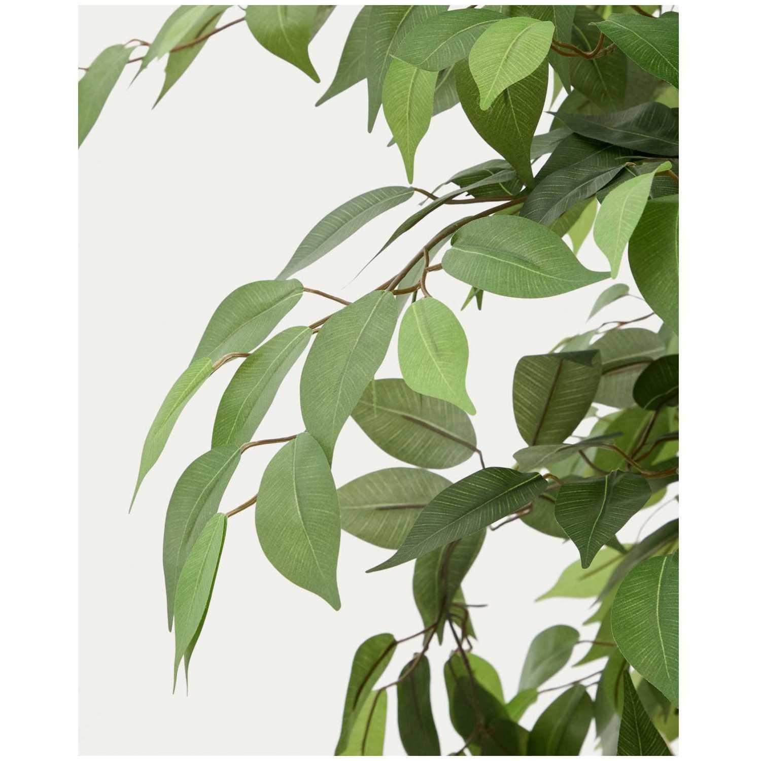 Kunstbaum Ficus mit schwarzem Topf 180