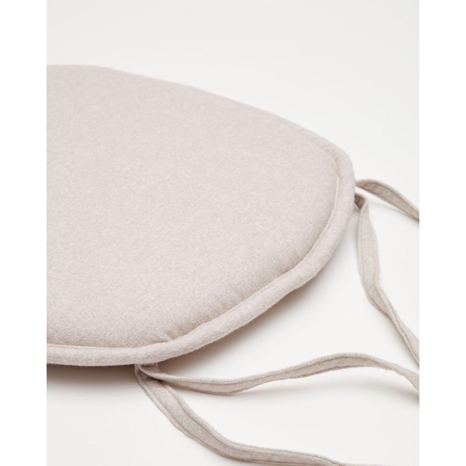 Stuhlkissen Sitzkissen für Stuhl Romane Stoff beige 43x43