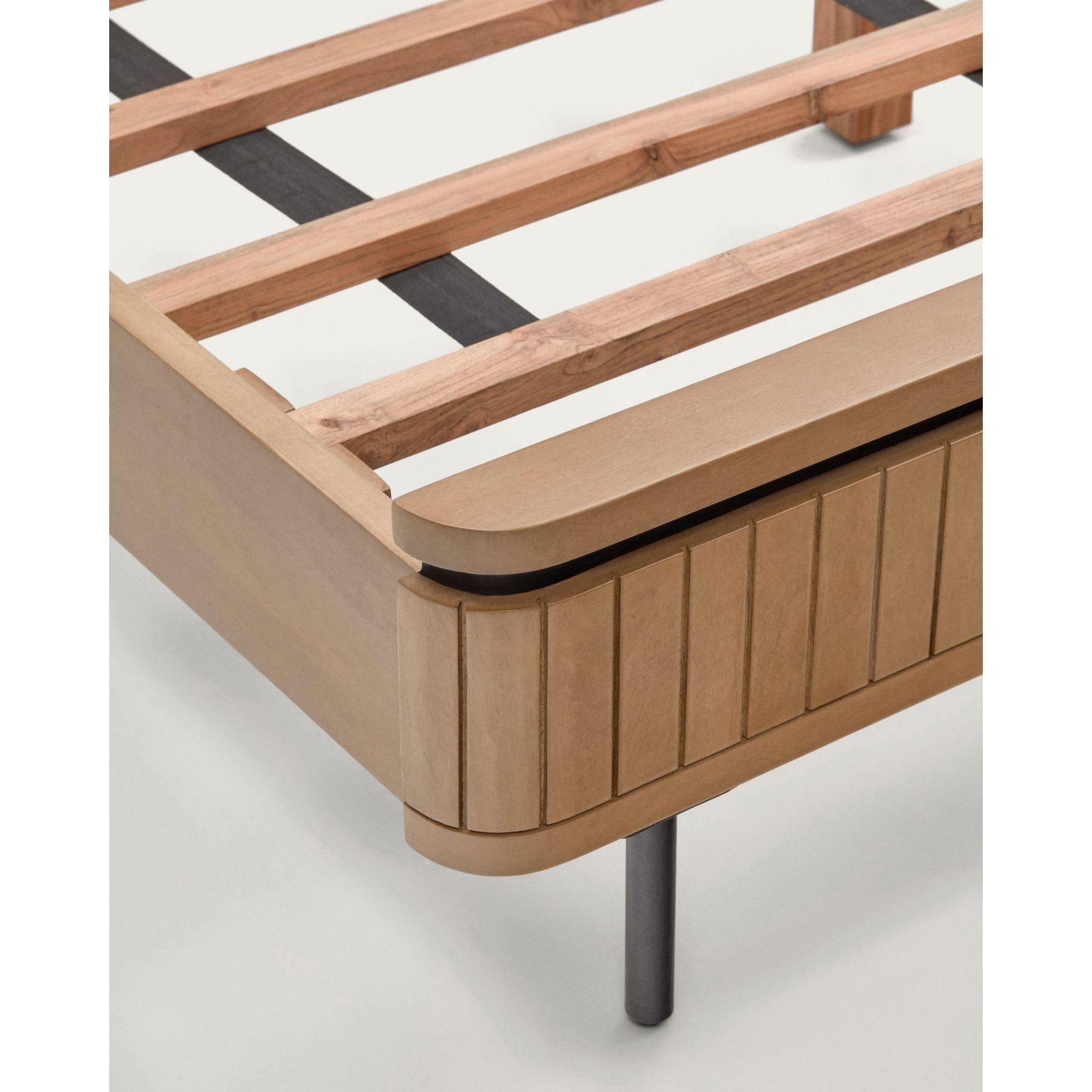 Holzbett Licia Mangoholz natur 160x200