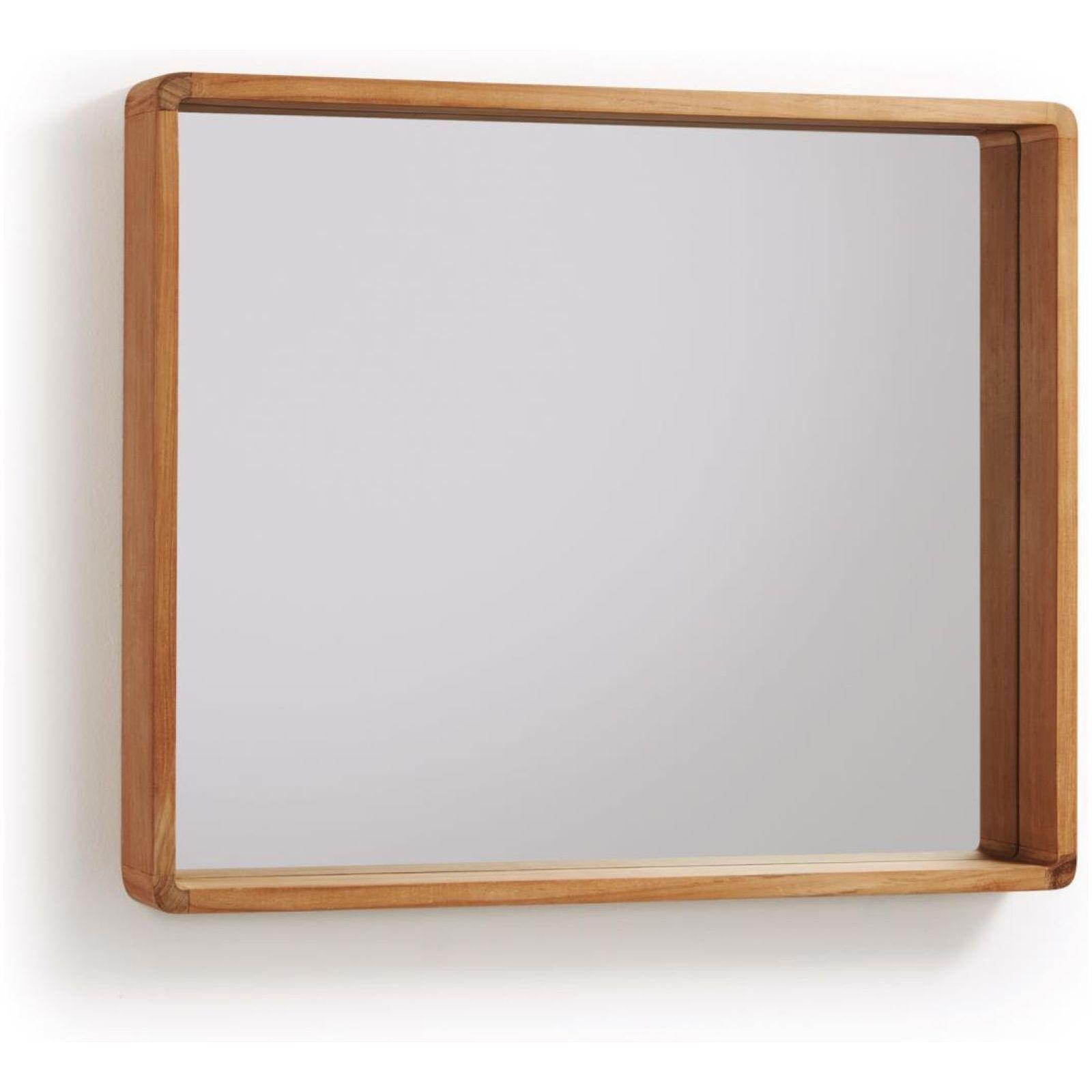 Wandspiegel Kuveni Teakholz natur 80x65