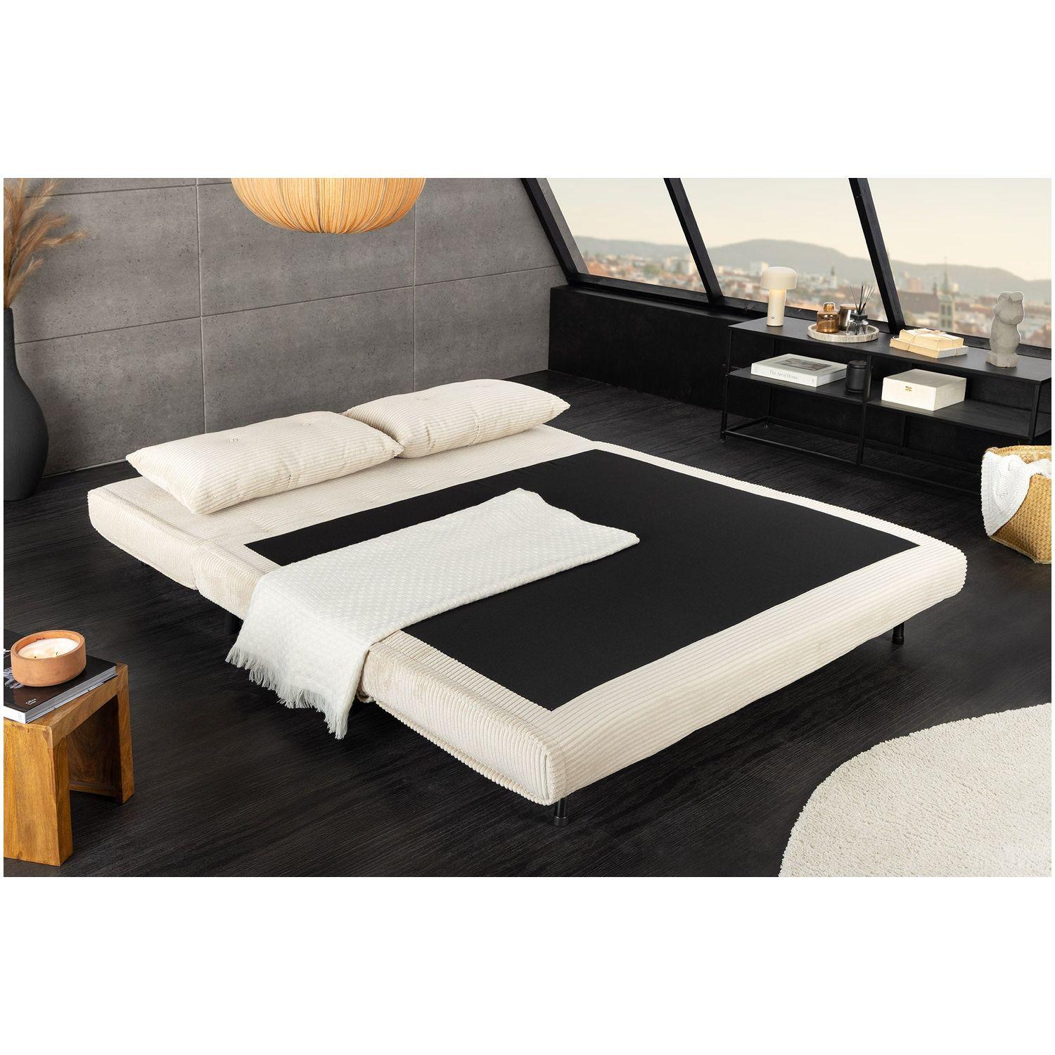 Bettsofa Copenhagen Cord Stoff beige 140