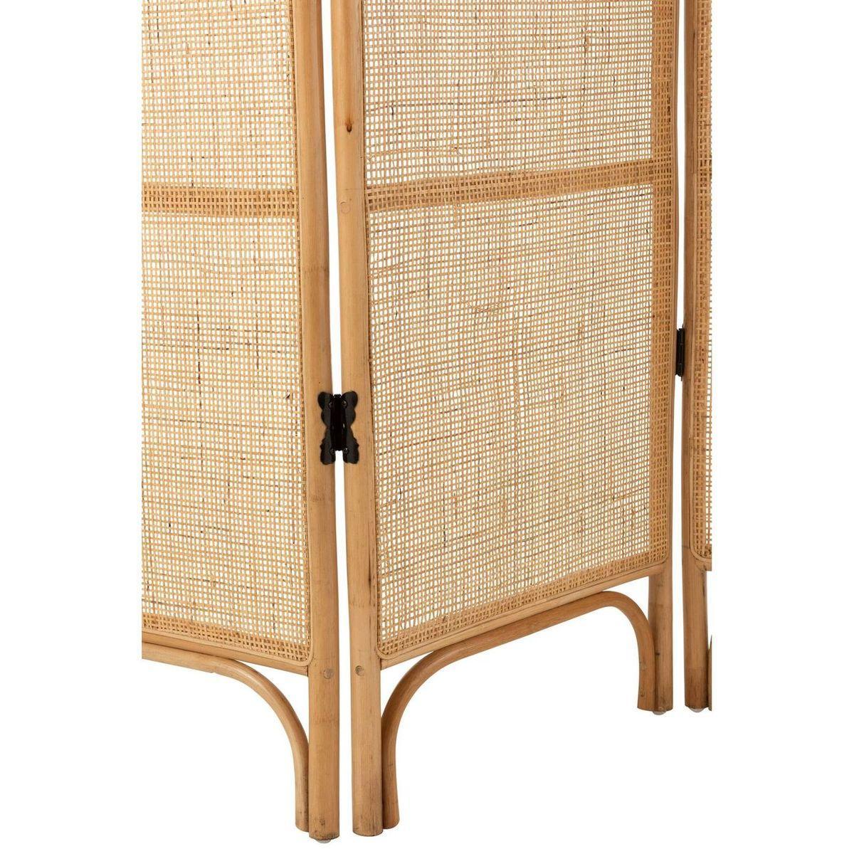Paravent Raumteiler Rattan Geflecht natur