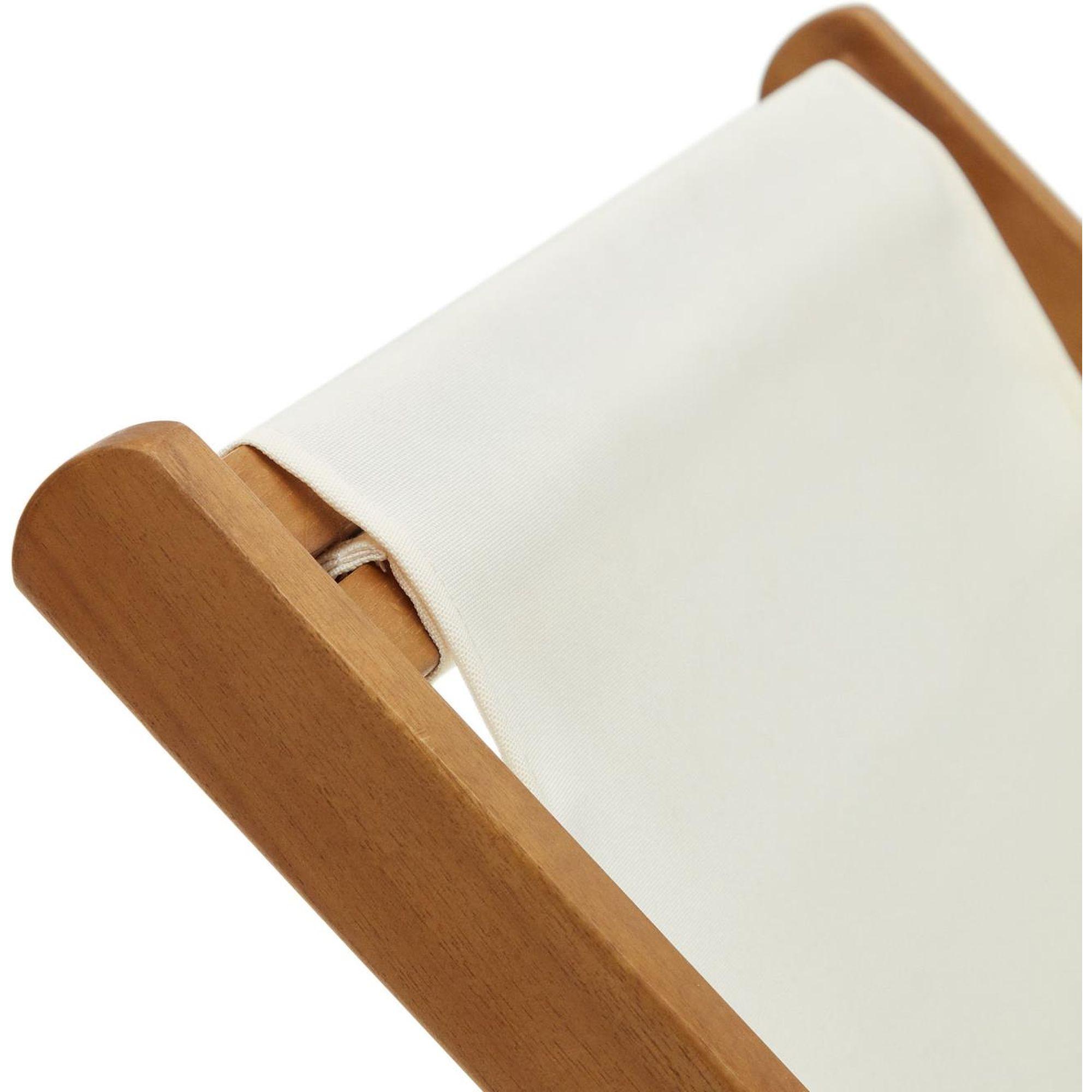 Liegestuhl Lounger beige (verstellbar)