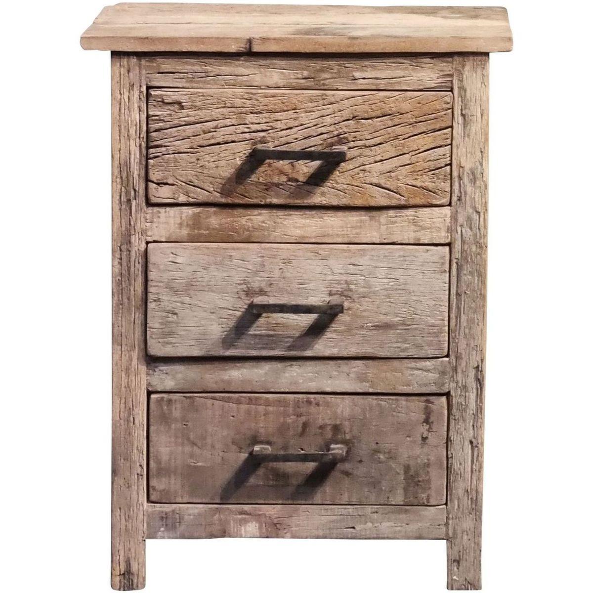 Hochkommode recyceltes Teakholz UNIKAT 47x67