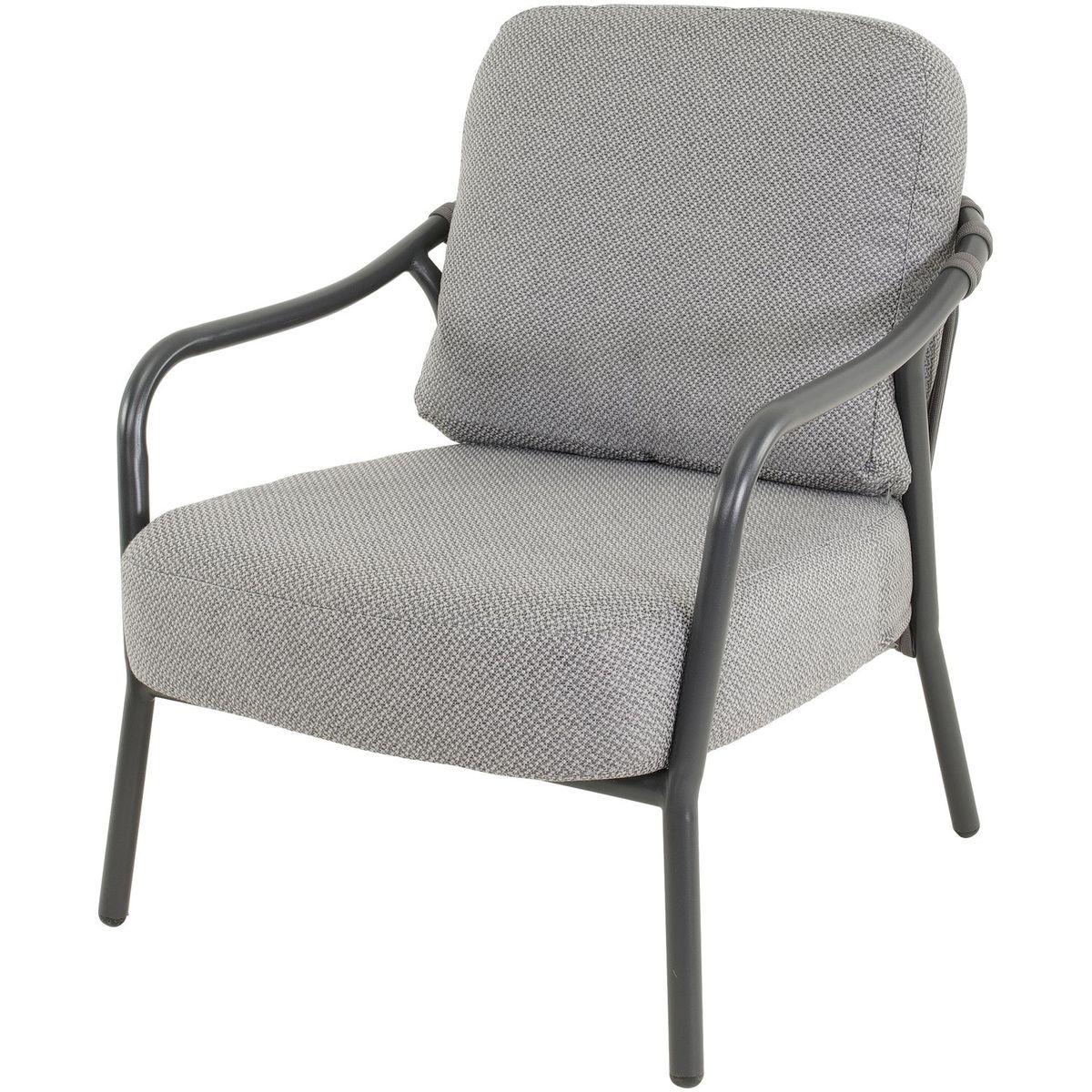 Gartensessel Dario Aluminium Seil anthrazit