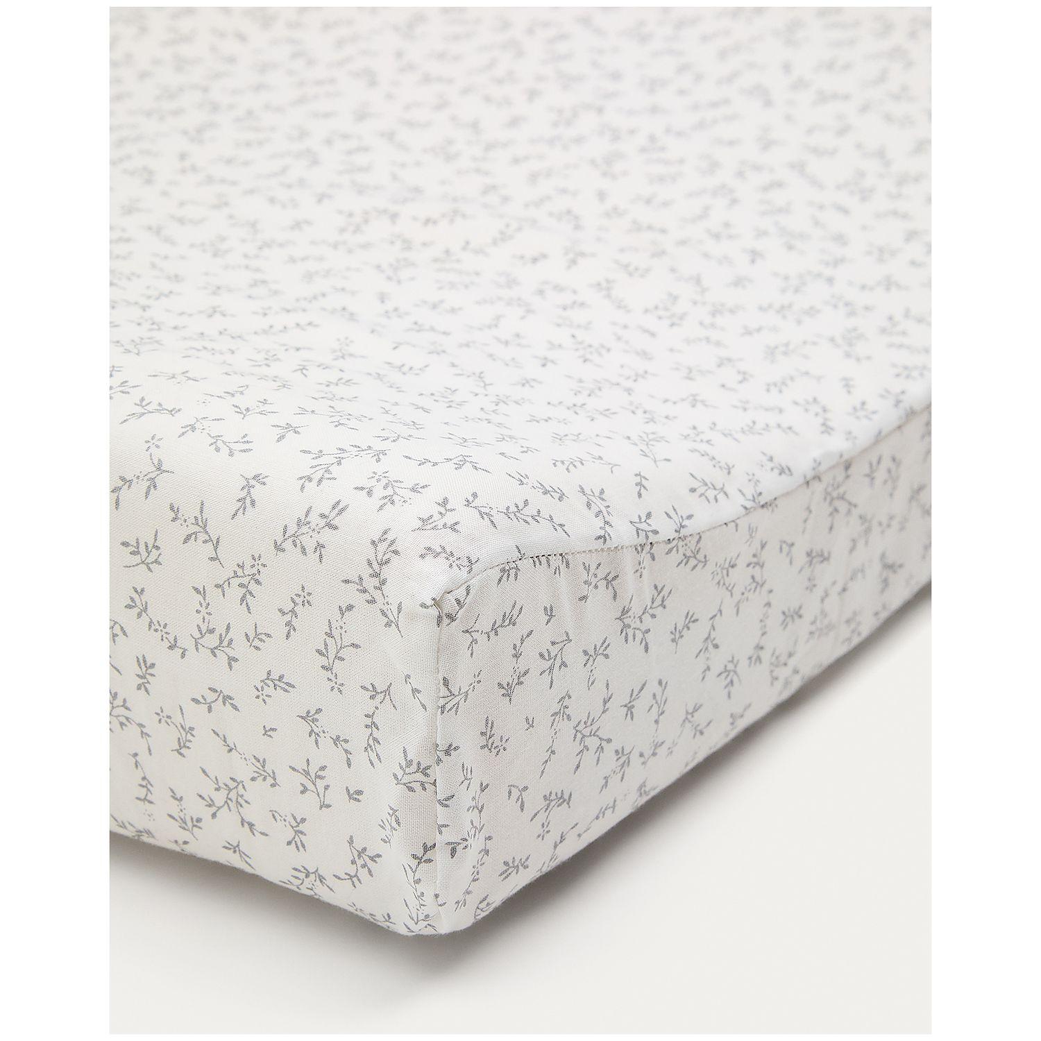 Bezug für Wickelauflage Olna aus 100% Baumwolle weiss 50 x 70 cm