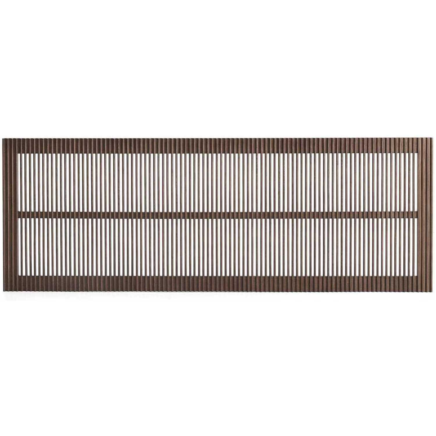 Bettkopfteil Beyla aus massivem Eschenholz mit nussbaumfarbenem Finish für 180cm Betten FSC 100%