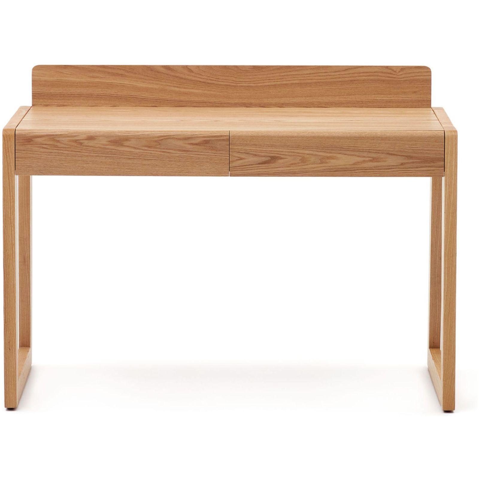 Schreibtisch Arandu Eschenfurnier und massiver Esche 120x60