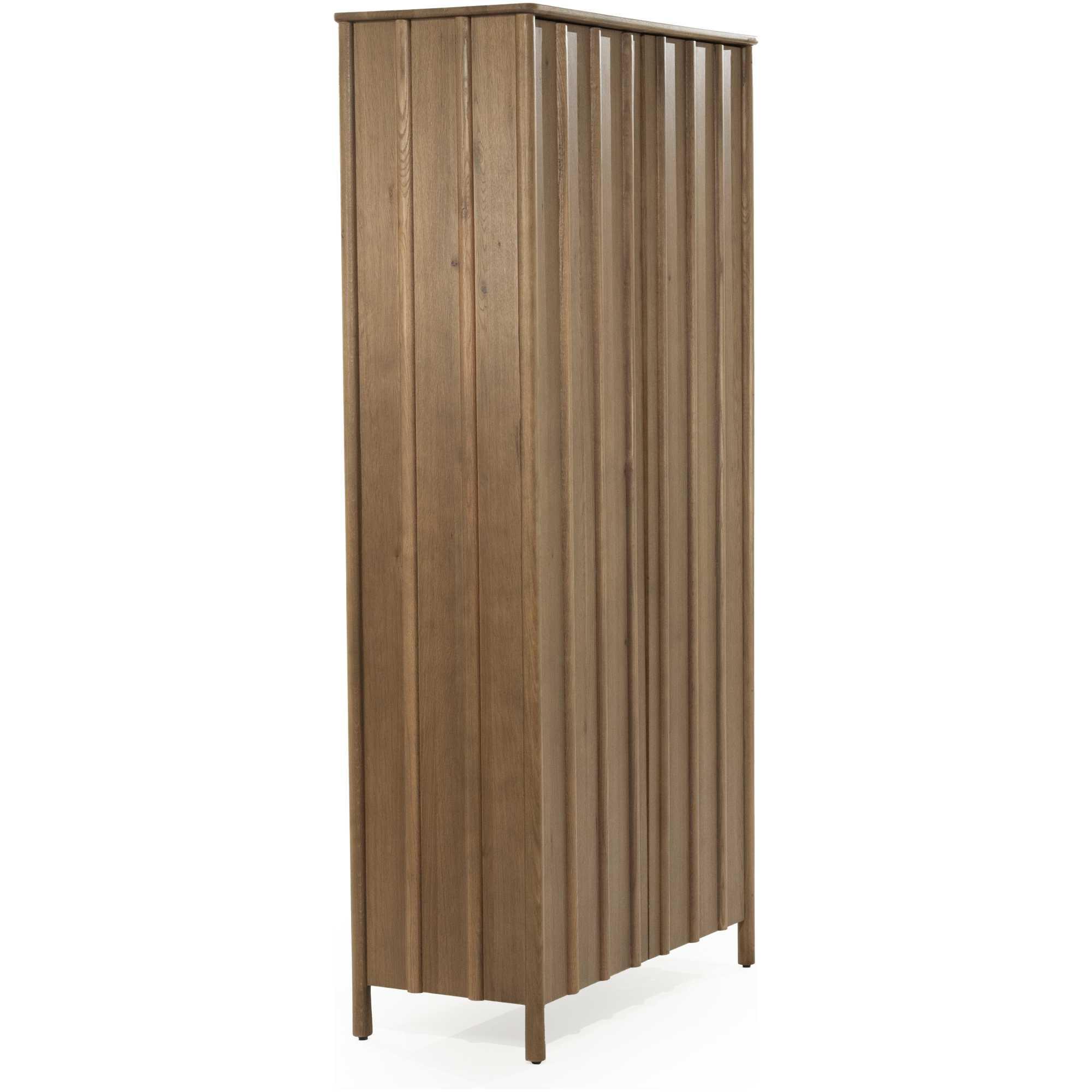 Holzschrank Paul Eichenholz braun 102x210