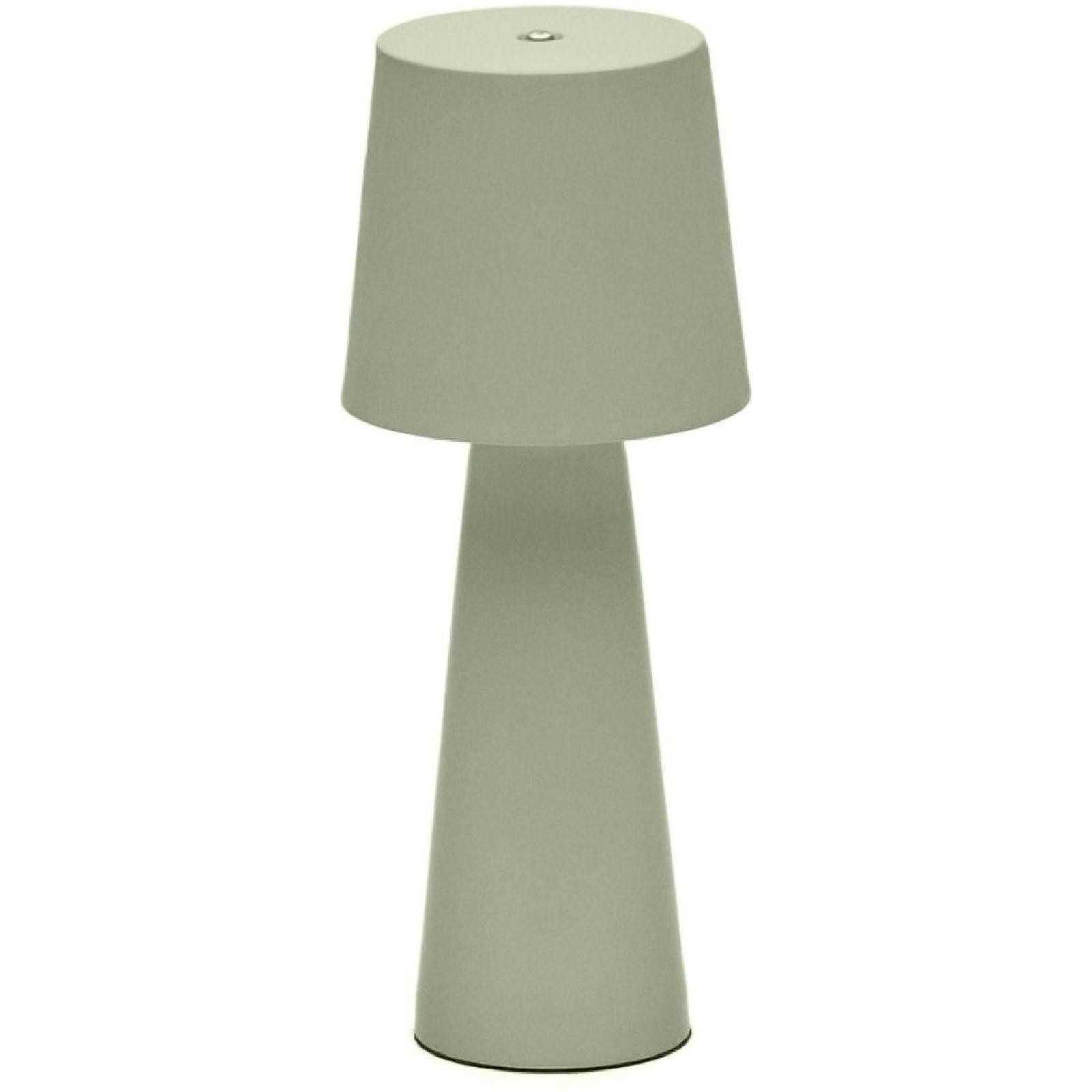 Arenys Outdoor Tischlampe klein aus Metall mit türkisfarbenem Lackfinish LED