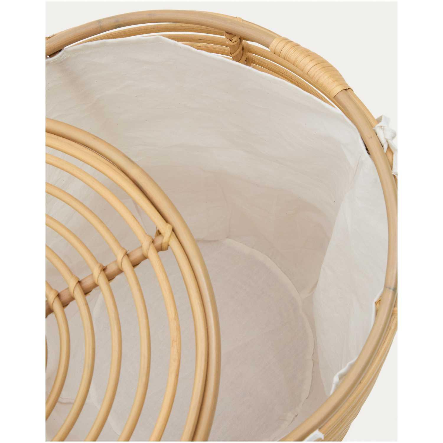 Wäschekorb Liora aus Rattan 70 cm