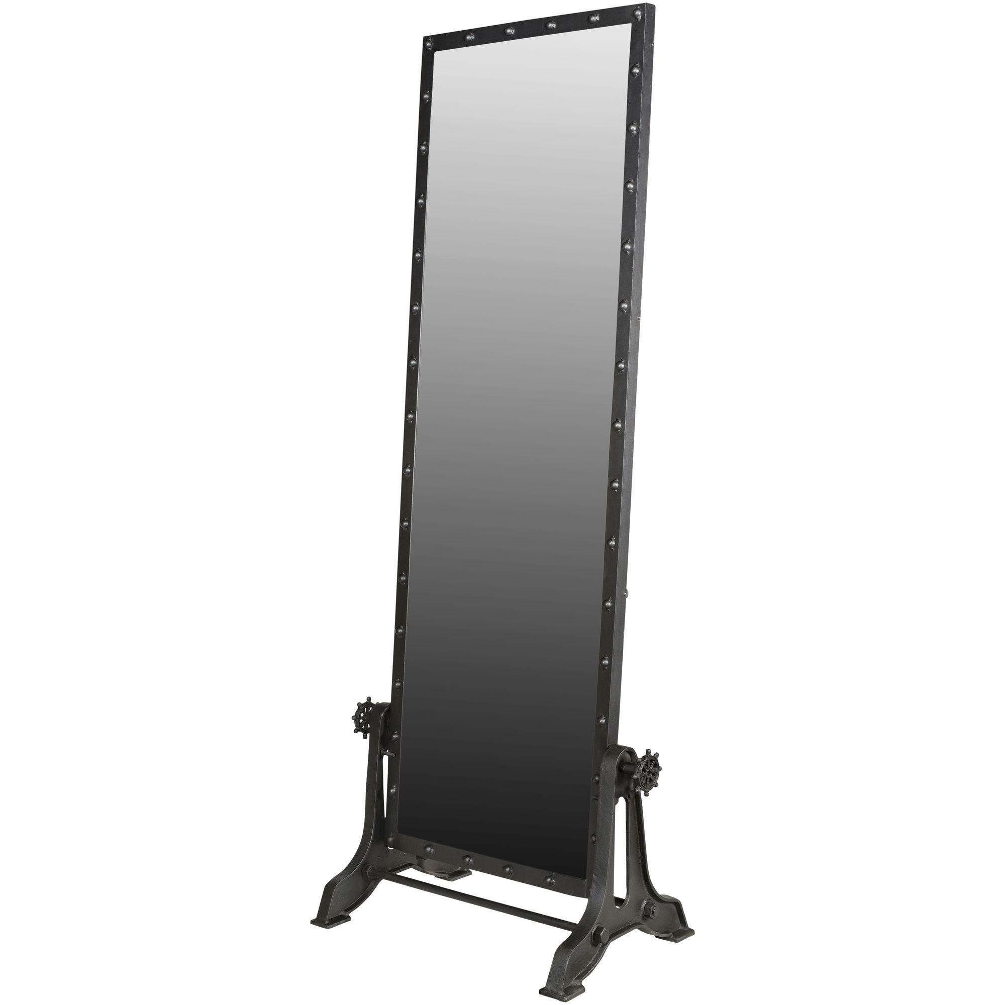 Standspiegel Industrial Loft Bolzen Eisen 76x196
