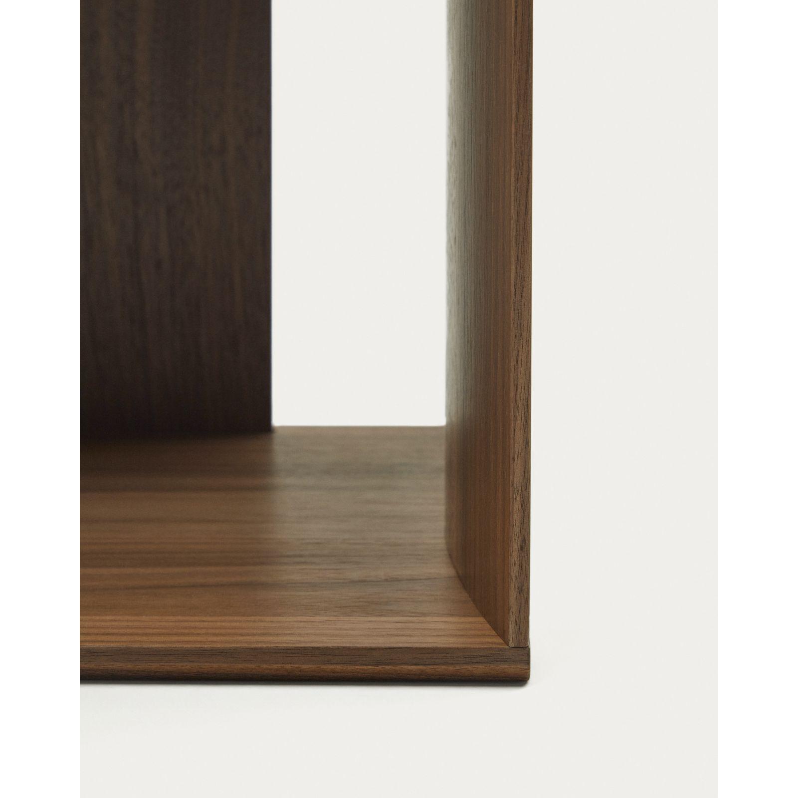 Litto kleines Regalmodul aus Nussholzfurnier 34 x 38 cm