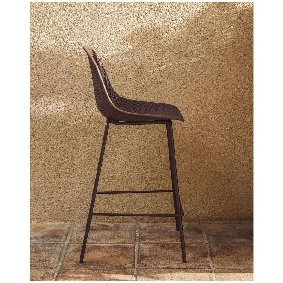Barhocker Outdoor Garten Quinby Quinby braun Sitzhöhe 65