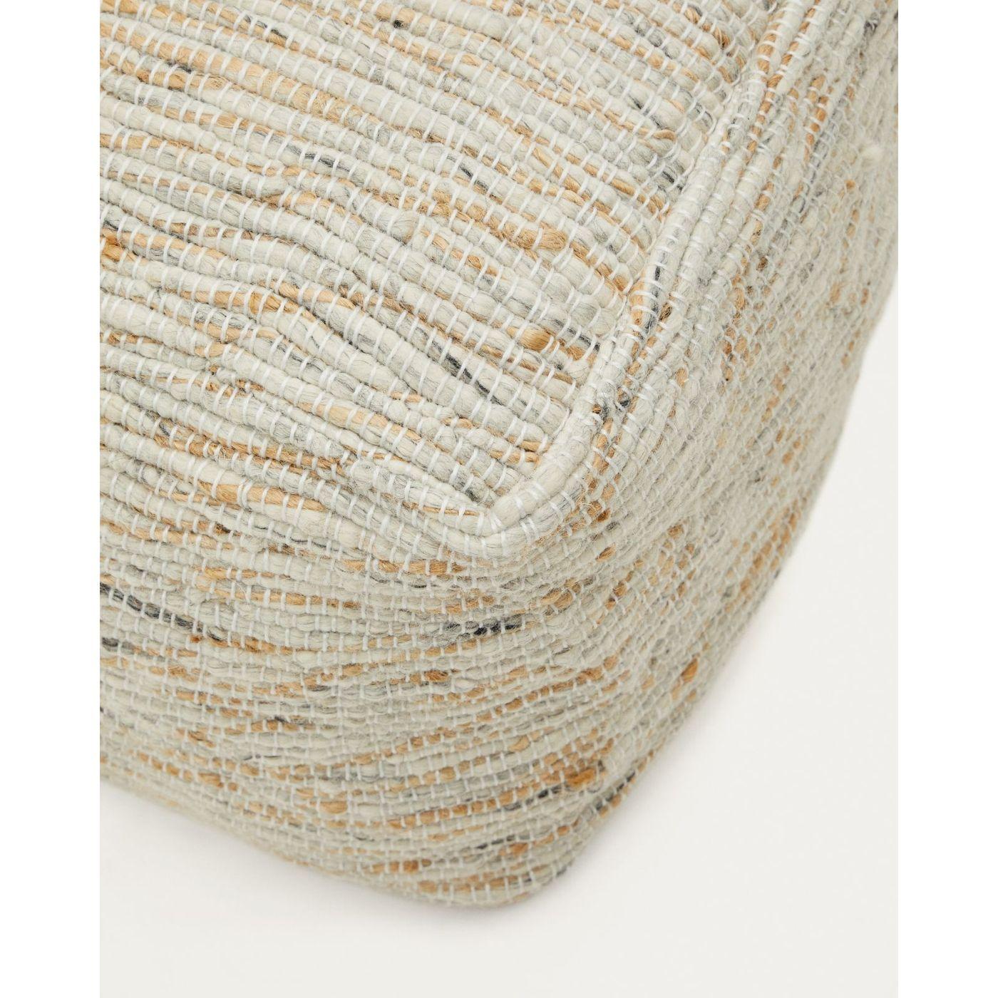 Hocker Puff Selise aus Naturjute 45x45