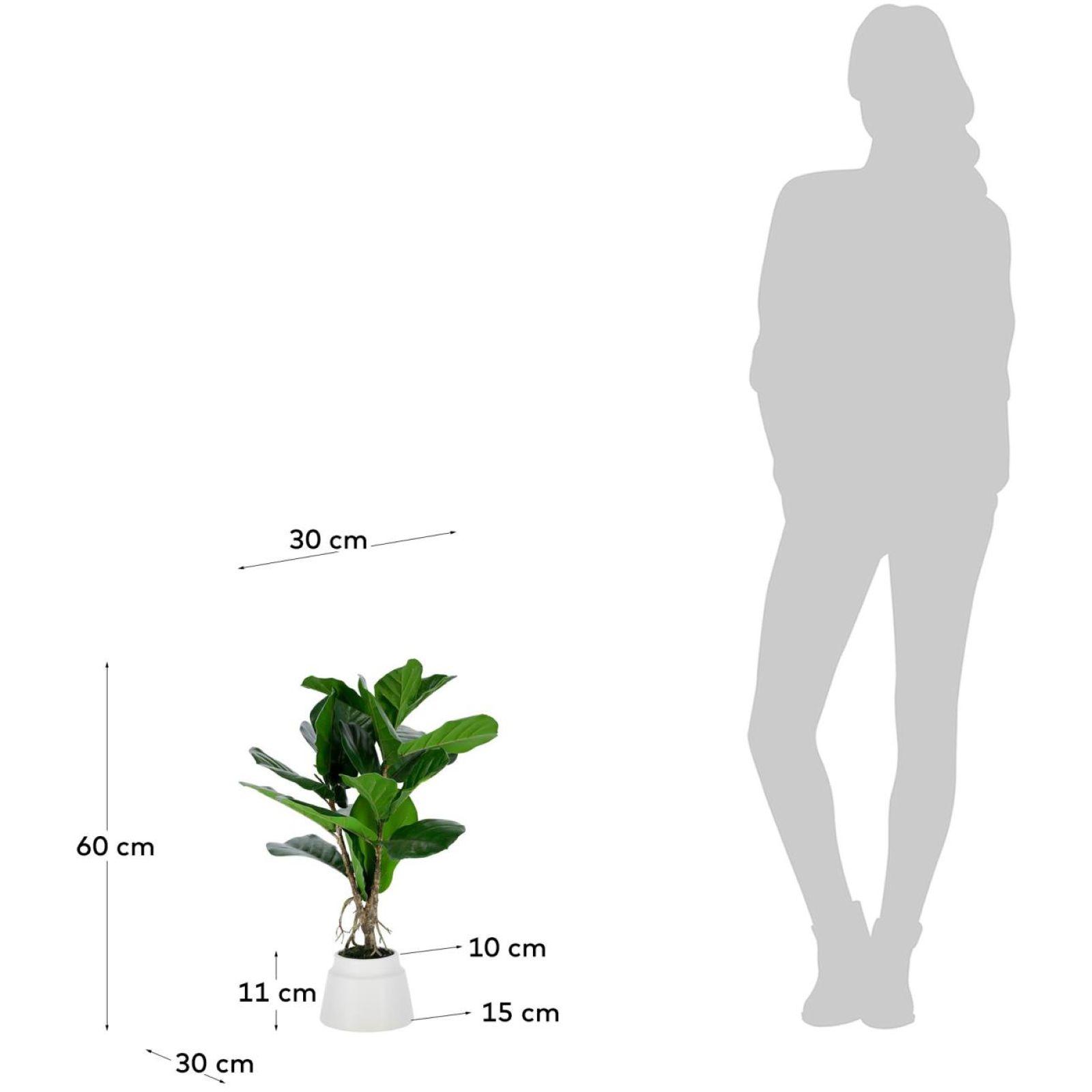 Lyrata Kunstpflanze 60 cm