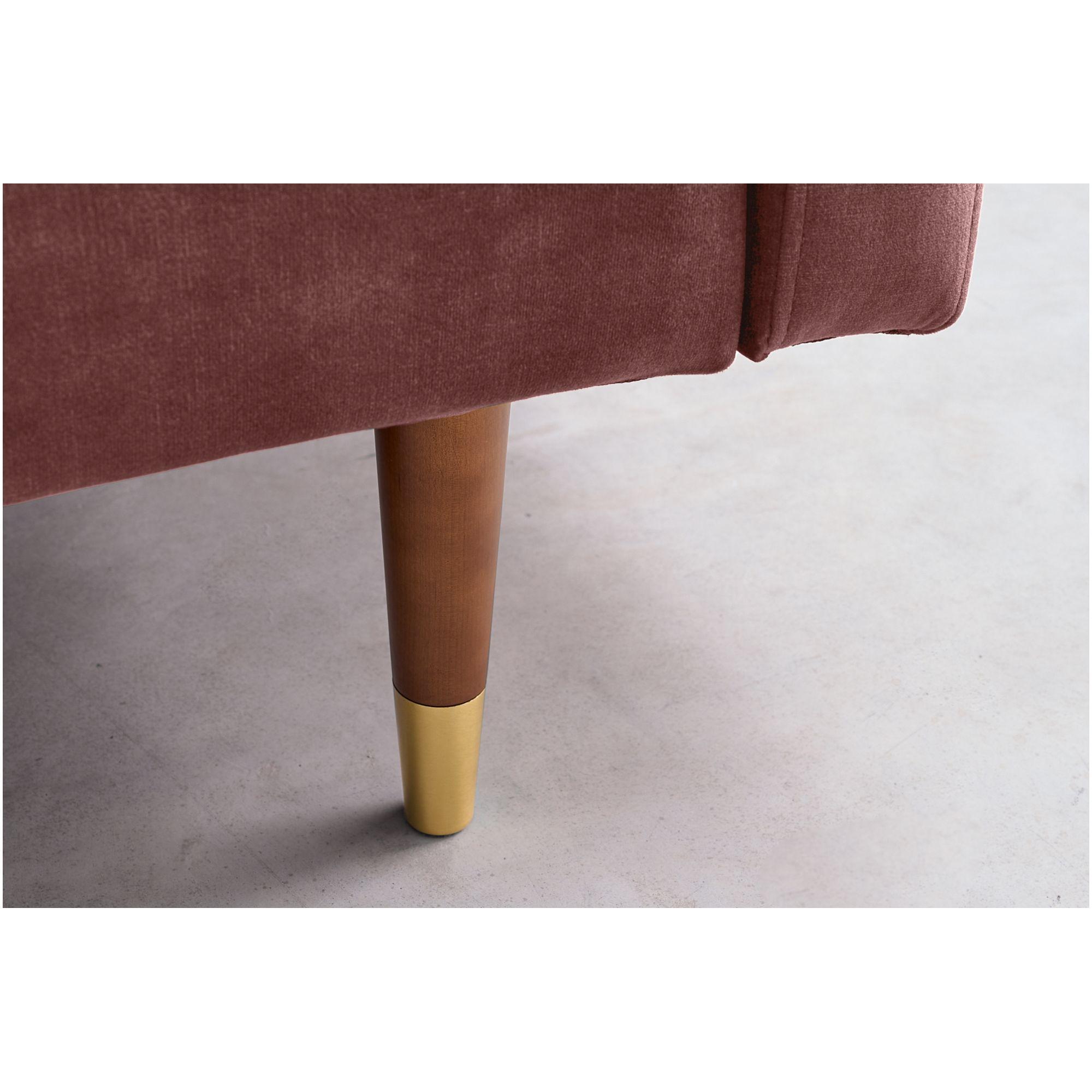 Bettsofa Cona Velours altrosa 195