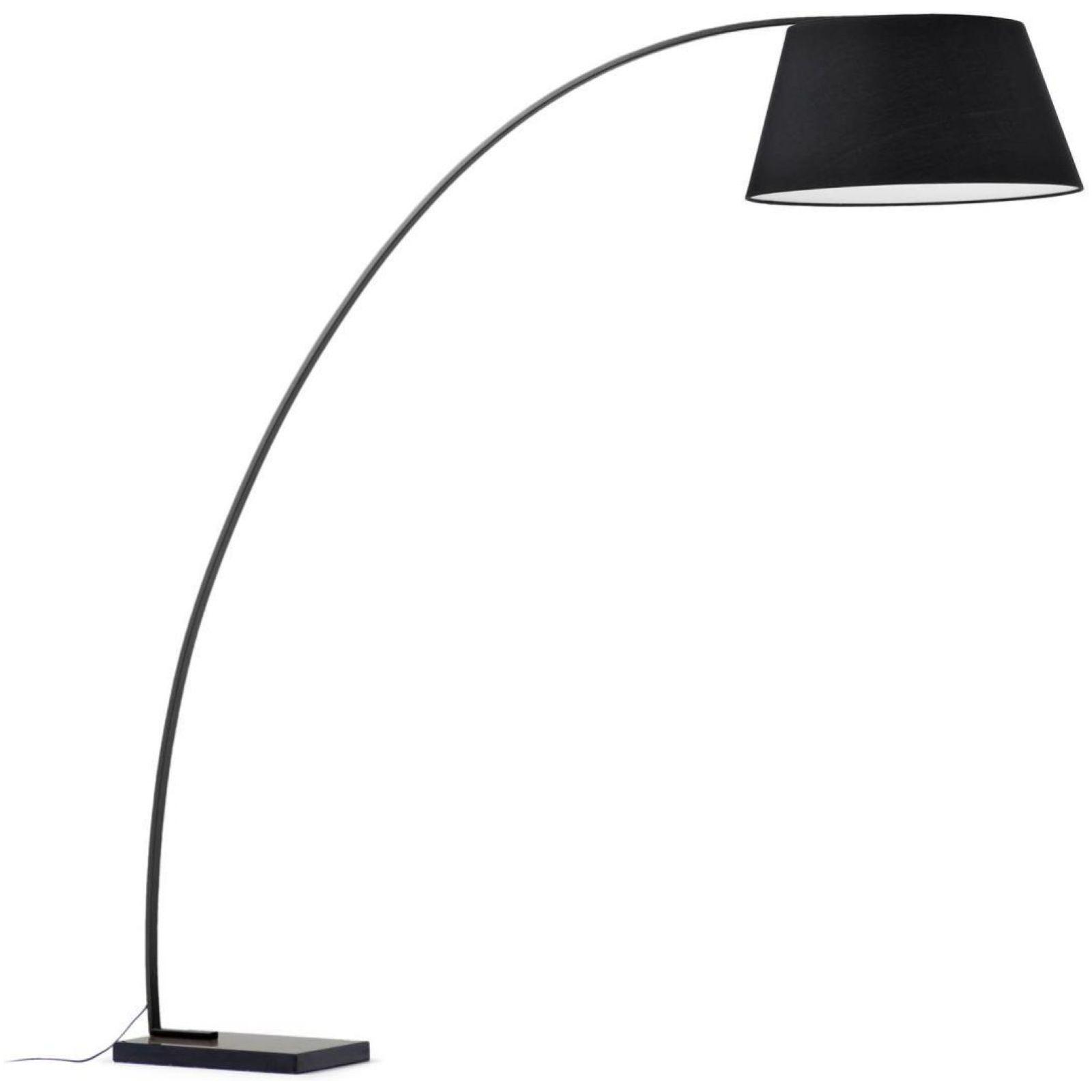Stehlampe Bogenleuchte Juhe schwarz Marmor schwarz