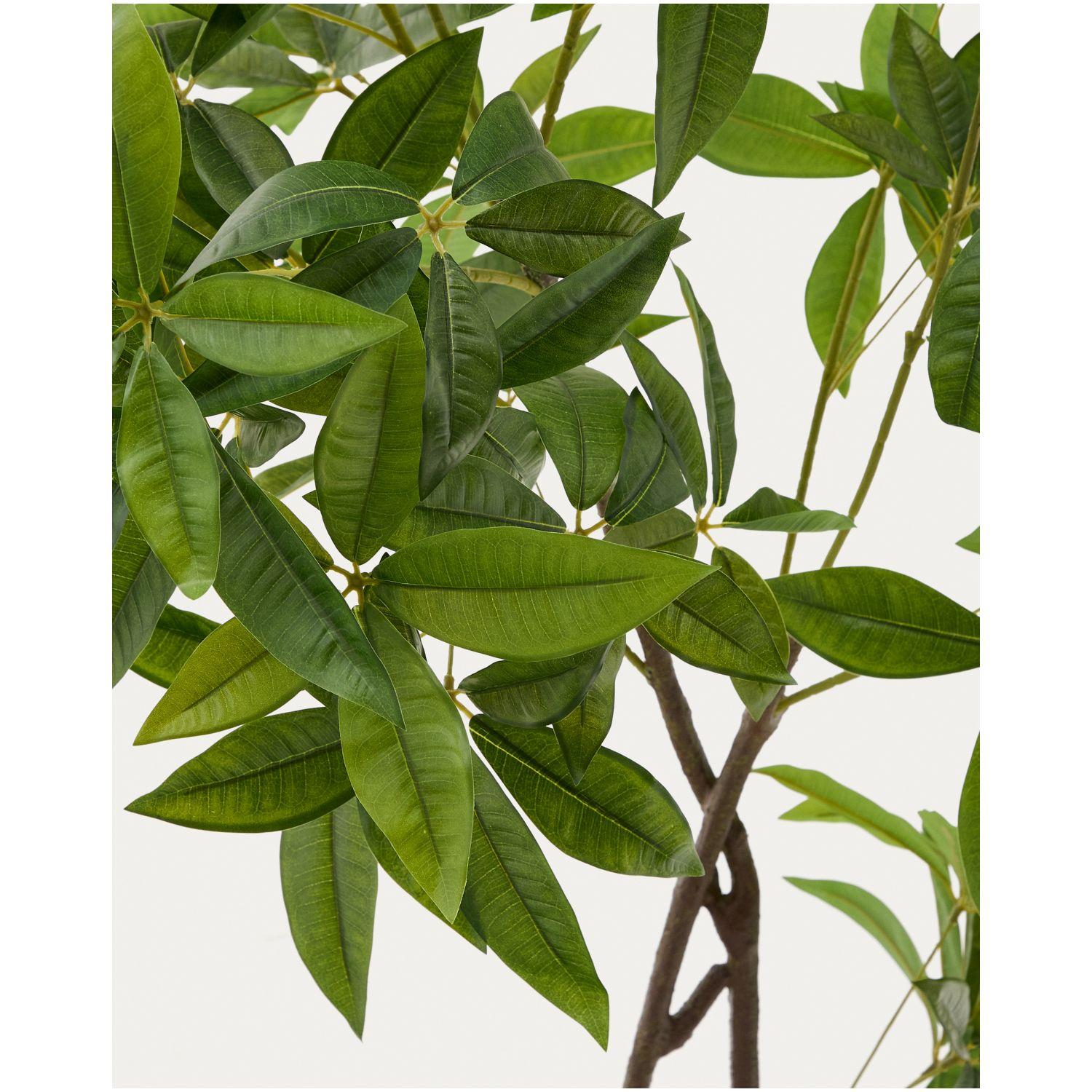 Kunstbaum Kunstpflanze Pachira mit schwarzem Topf 180 cm