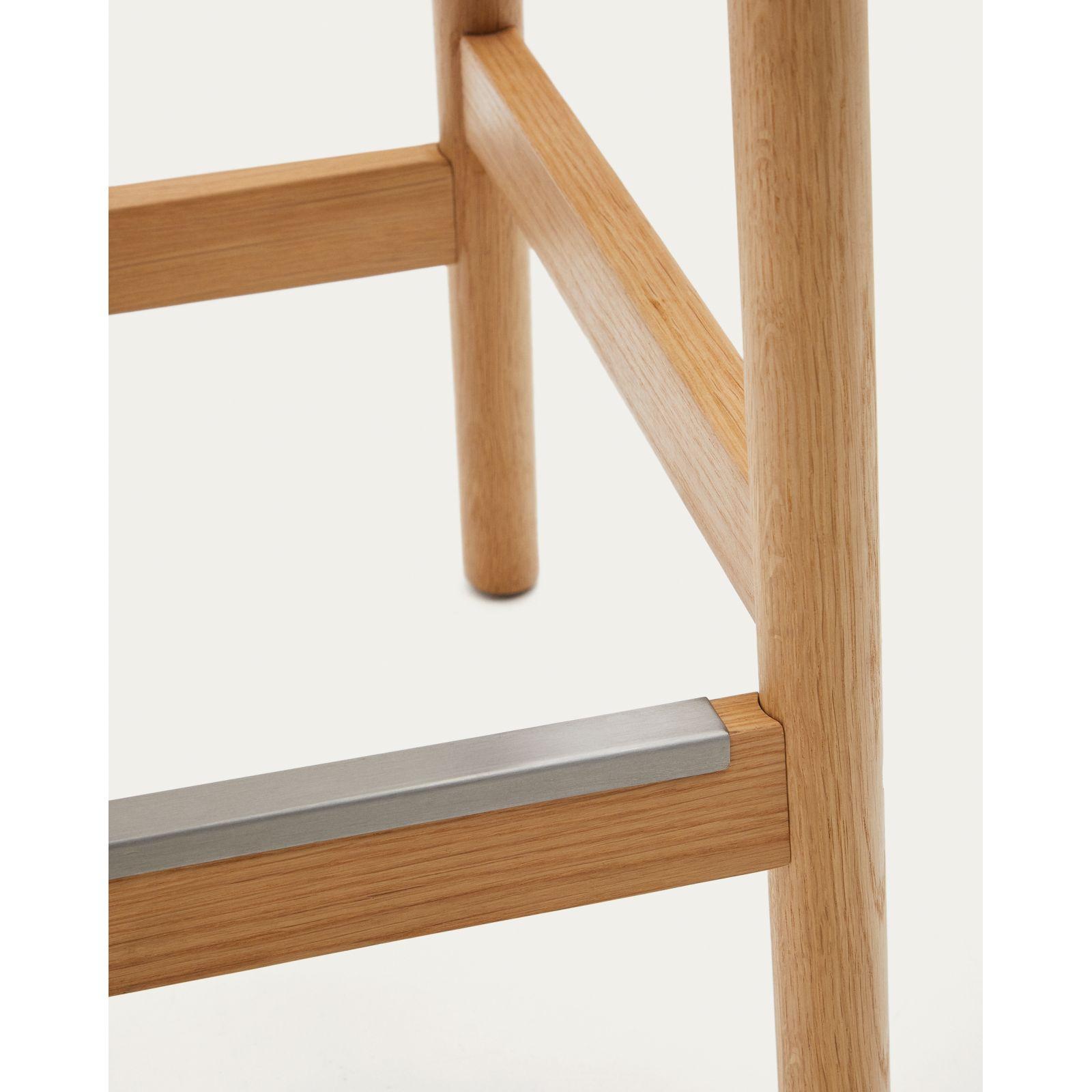Holzhocker Barhocker Yalia Eichenholz massiv natur 100% FSC