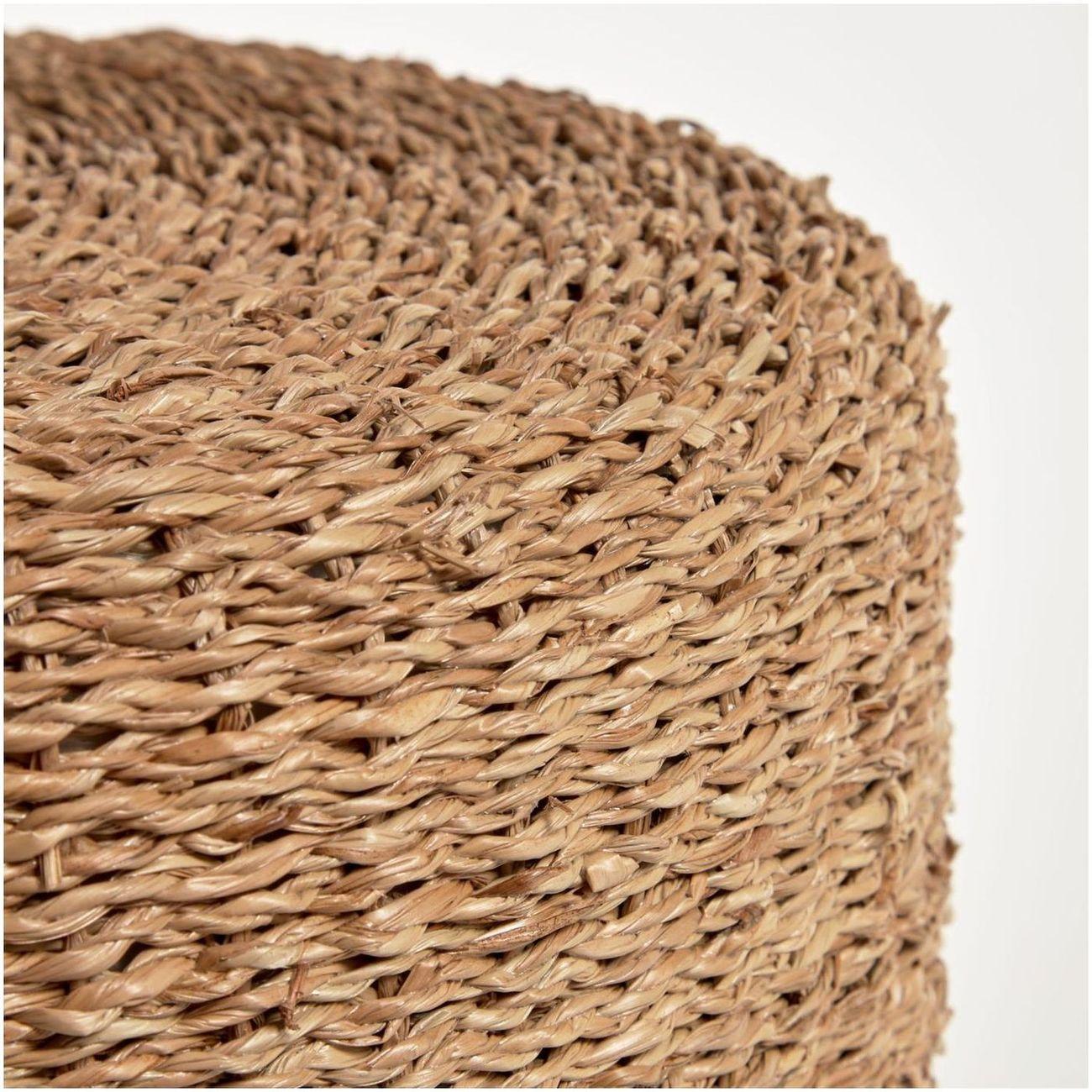 Hocker rund Saka Naturfasern 40x40