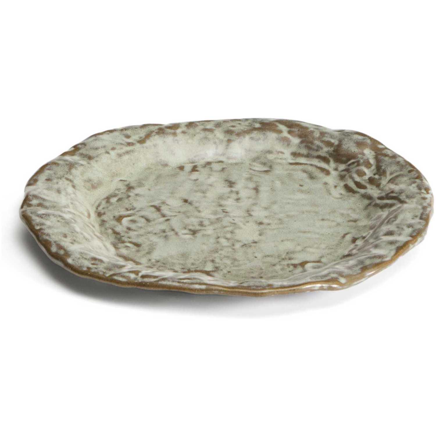 Dessertteller Alenia aus grüner Keramik
