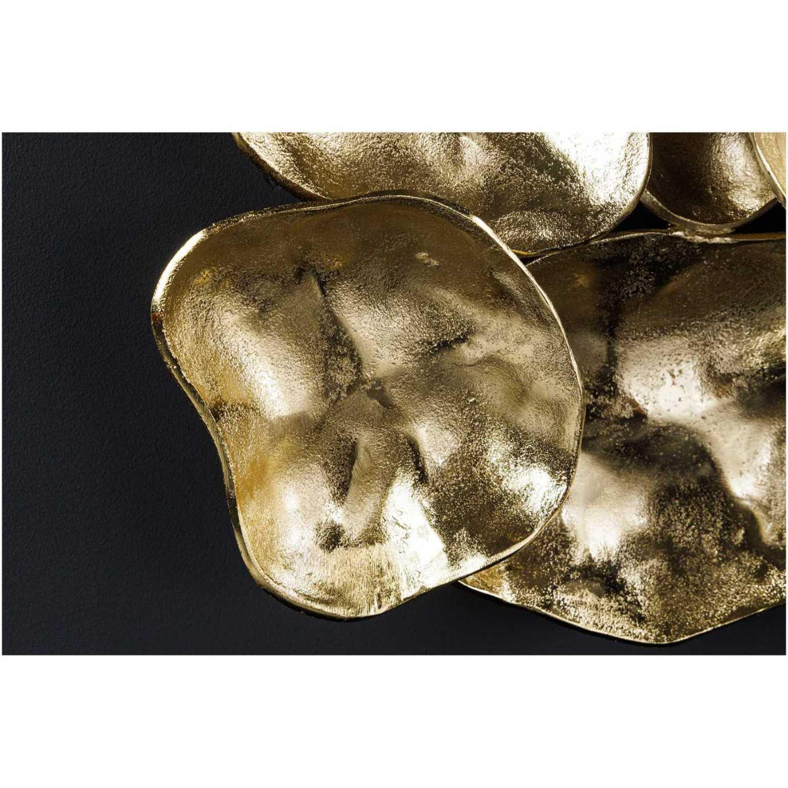 Wanddekoration Bowl Metall gold 100cm Handgemacht