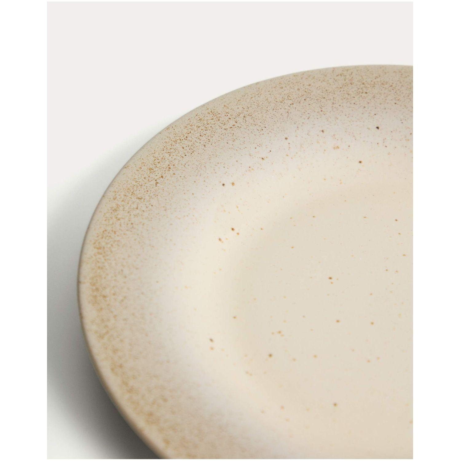 Dessertteller Sarel aus Keramik in Beige