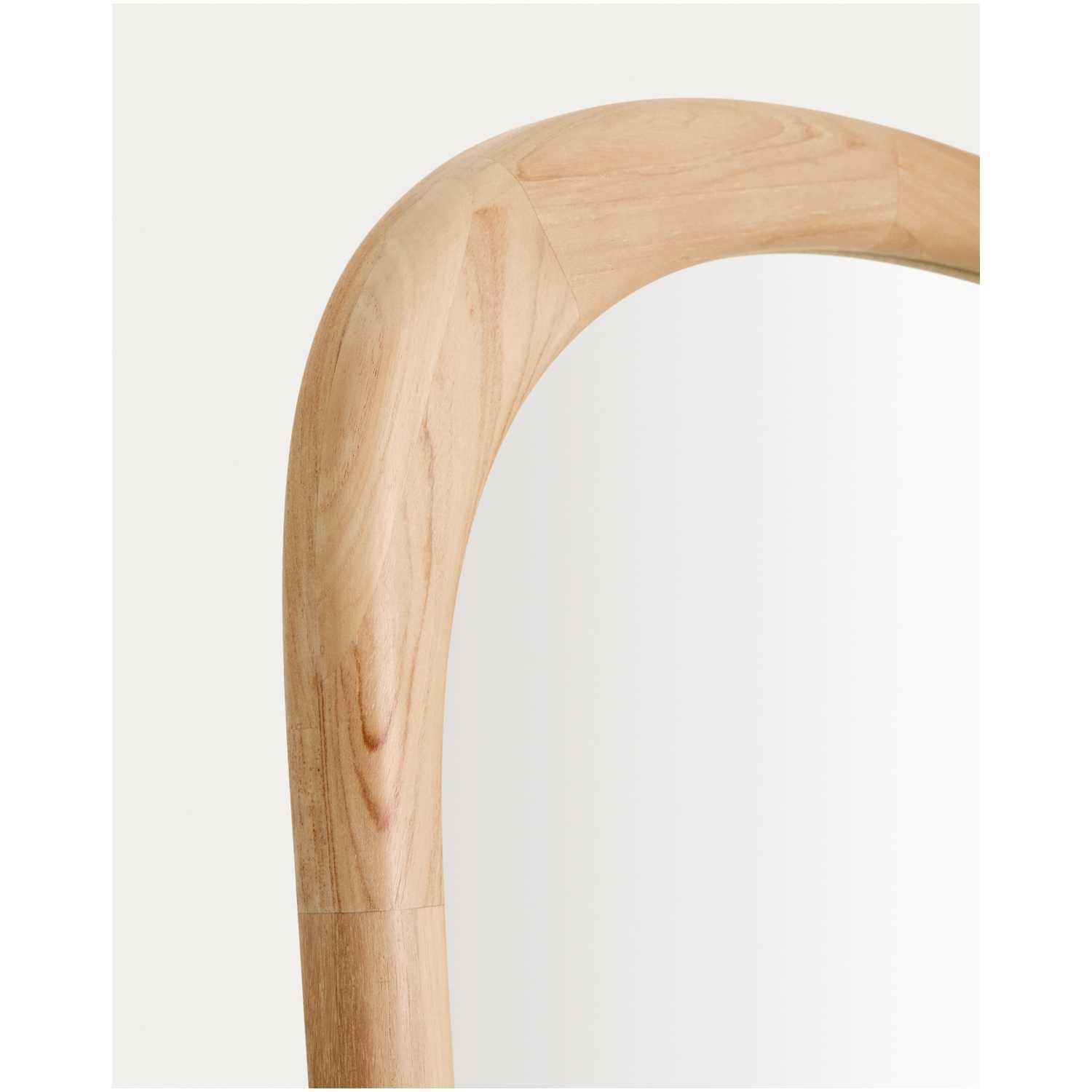 Wandspiegel Alura organisch Teakholz natur 94x192 FSC 100%