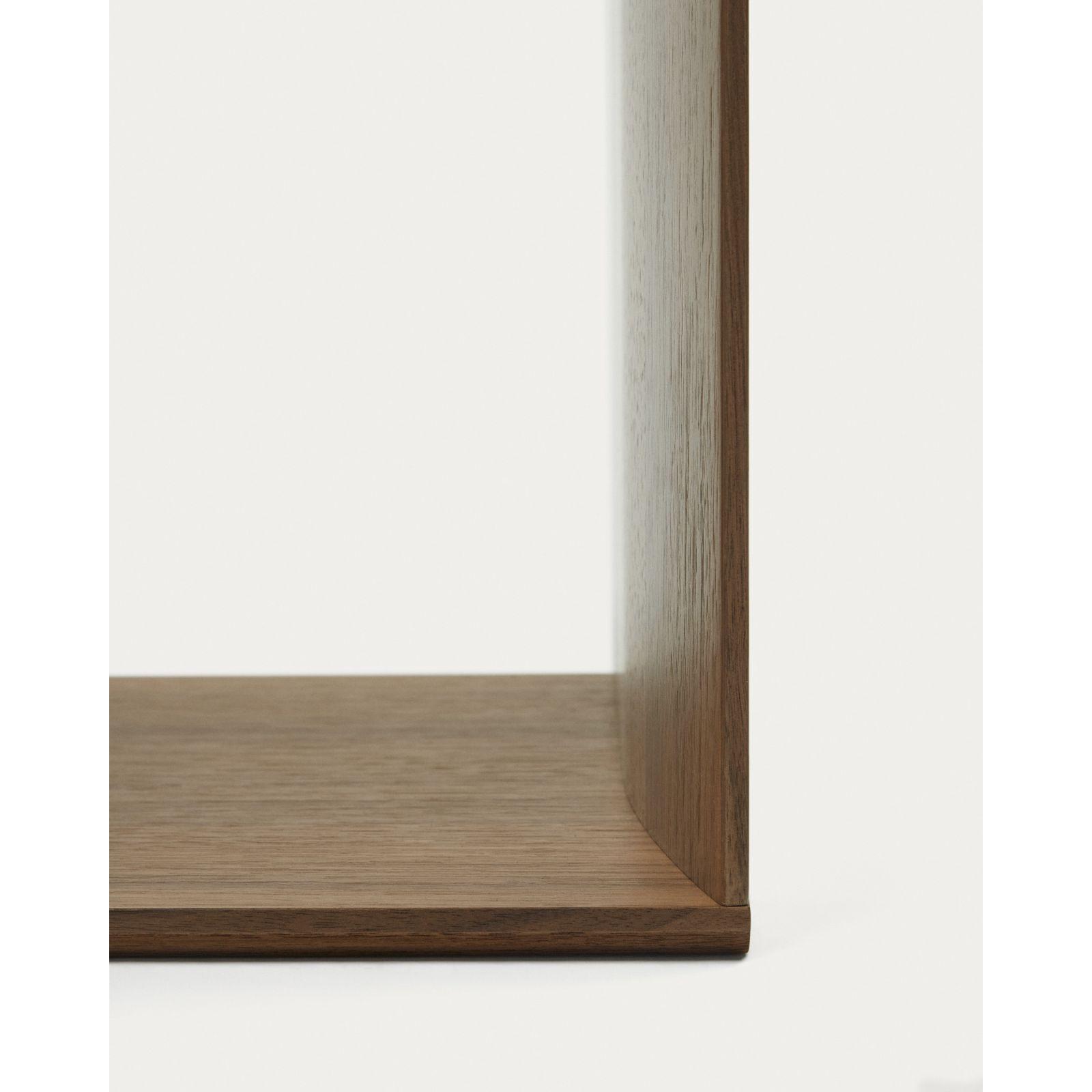 Litto mittelgrosses Regalmodul aus Nussholzfurnier 67 x 38 cm