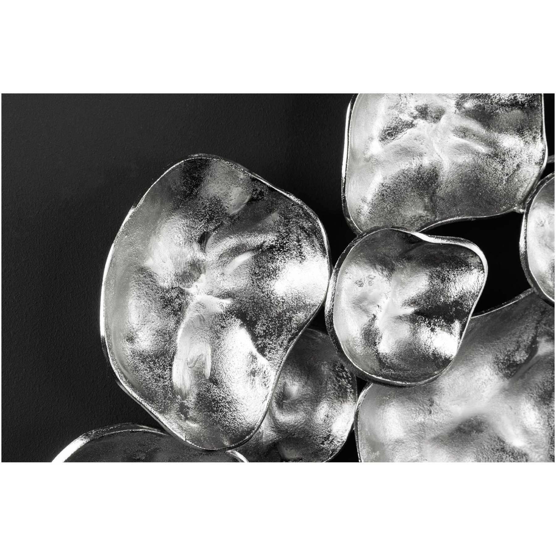 Wanddekoration Bowl Metall silber 100cm Handgemacht