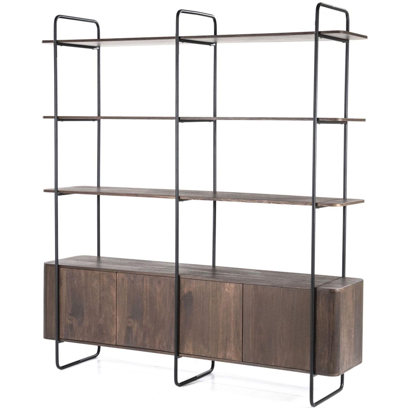 Bücherregal Charles Mangoholz braun 190x210