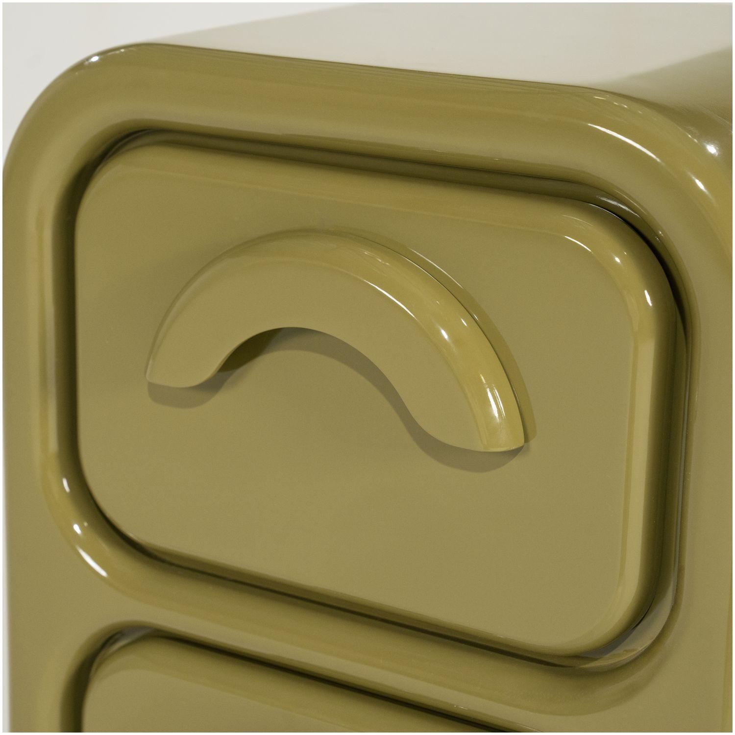 Beistellkommode Retro Glossy MDF hochglanz grün 40x58